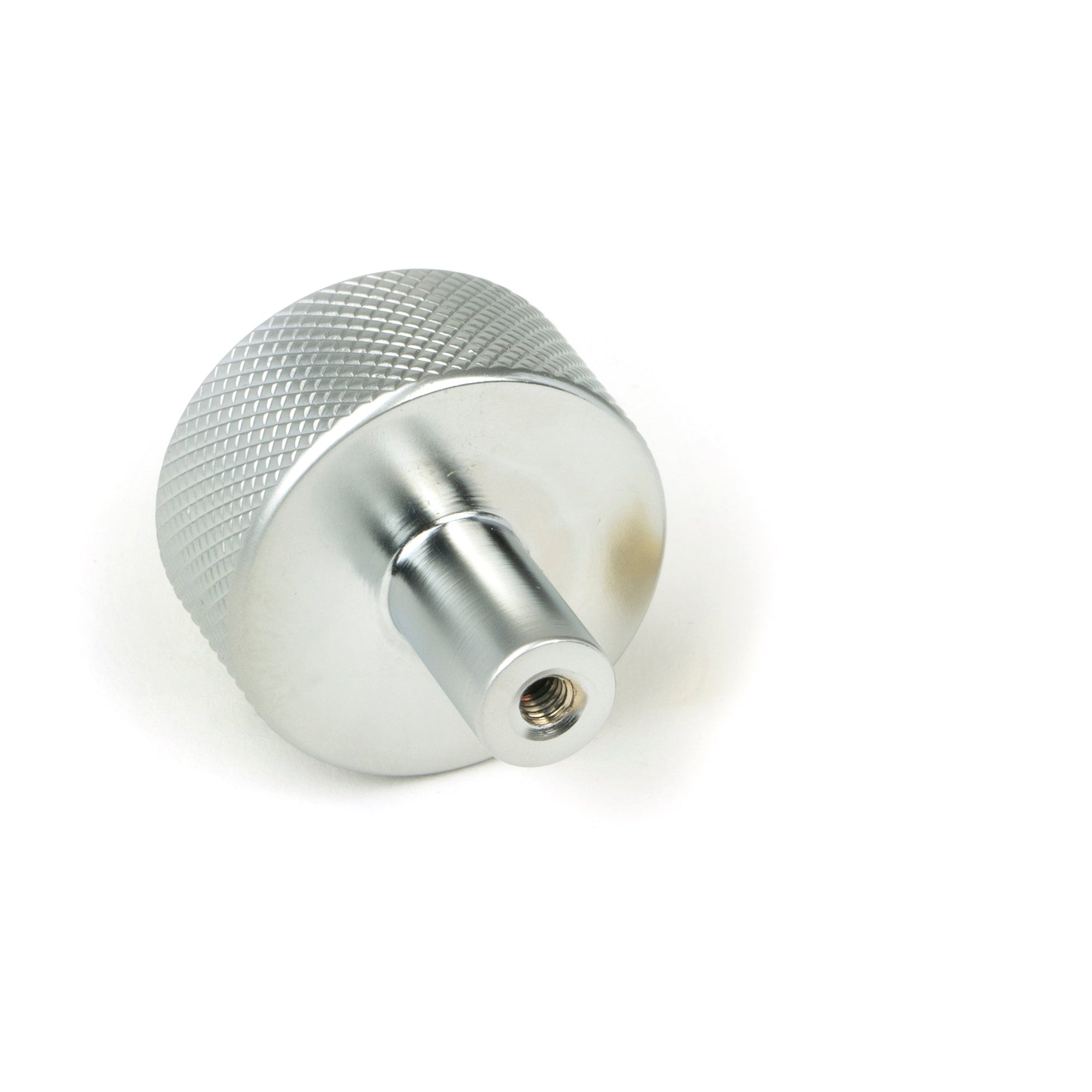 Satin Chrome Brompton Cabinet Knob - 32mm (No rose) | From The Anvil-Cabinet Knobs-Yester Home