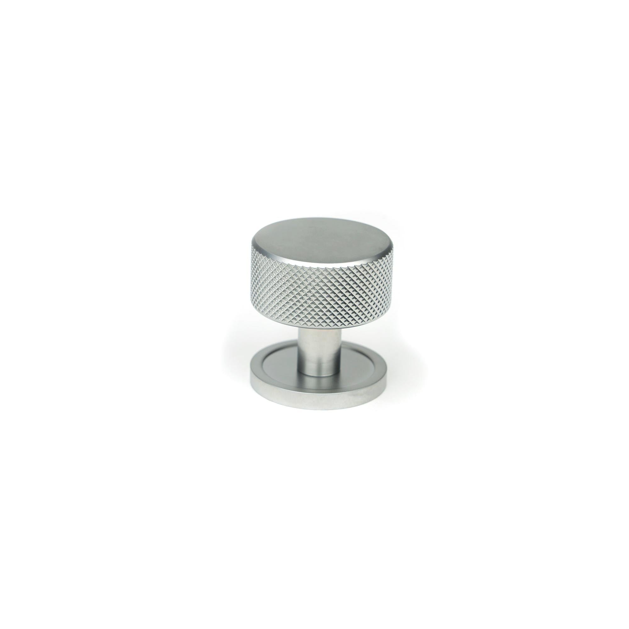 Satin Chrome Brompton Cabinet Knob - 32mm (Plain) | From The Anvil - Cabinet Knobs - From The Anvil - Yester Home