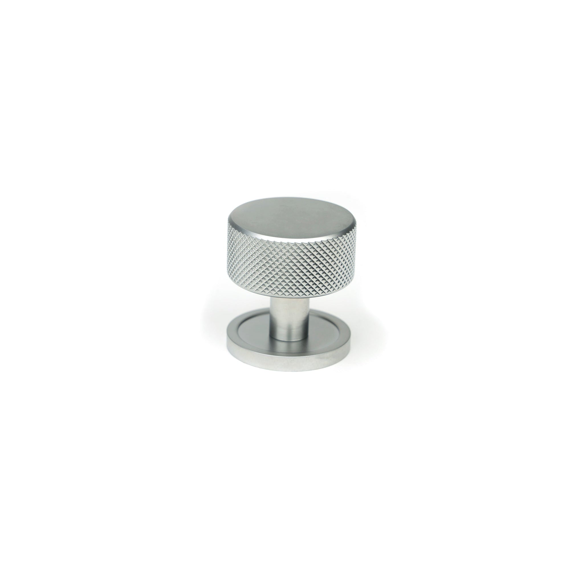Satin Chrome Brompton Cabinet Knob - 32mm (Plain) | From The Anvil-Cabinet Knobs-Yester Home