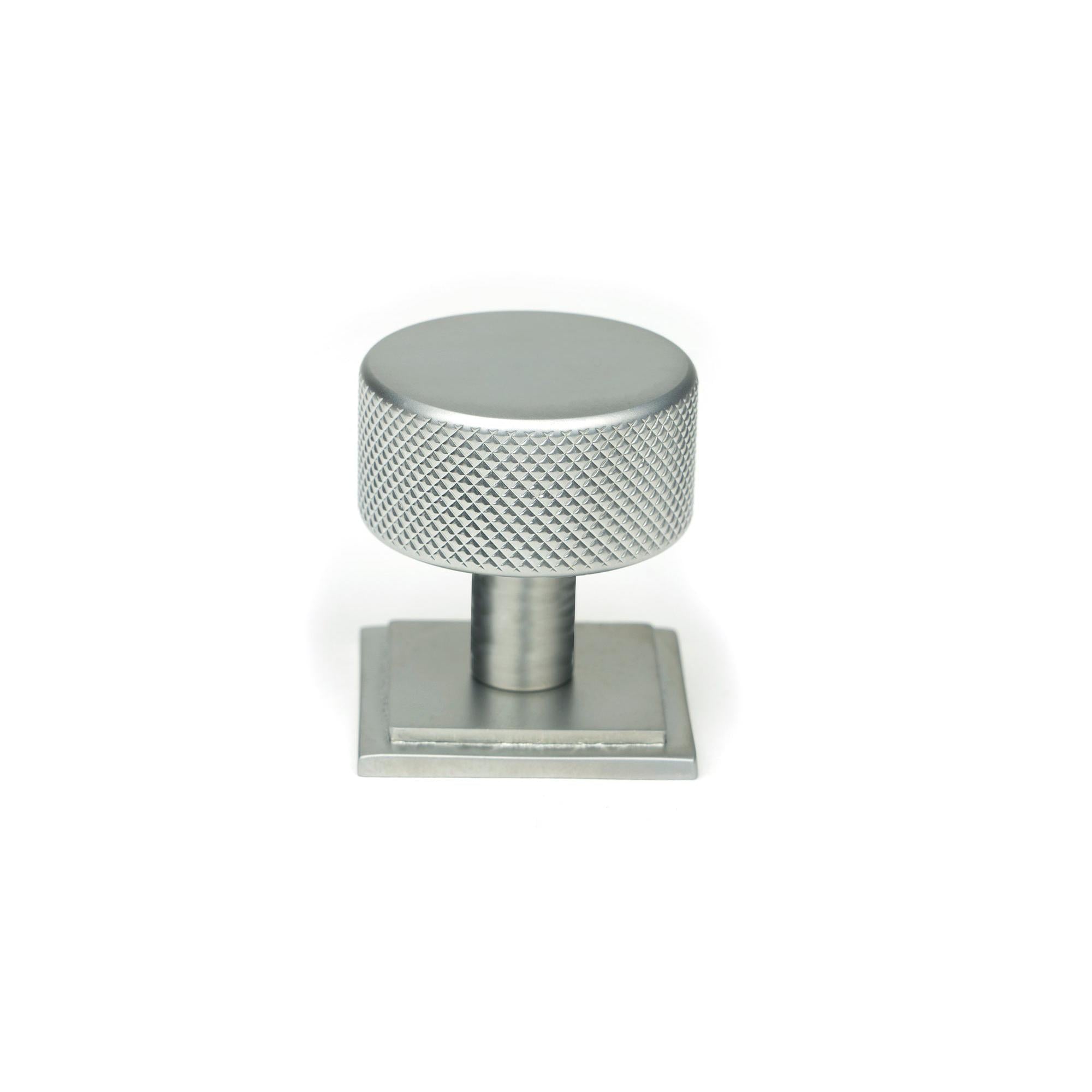 Satin Chrome Brompton Cabinet Knob - 32mm (Square) | From The Anvil - Cabinet Knobs - From The Anvil - Yester Home