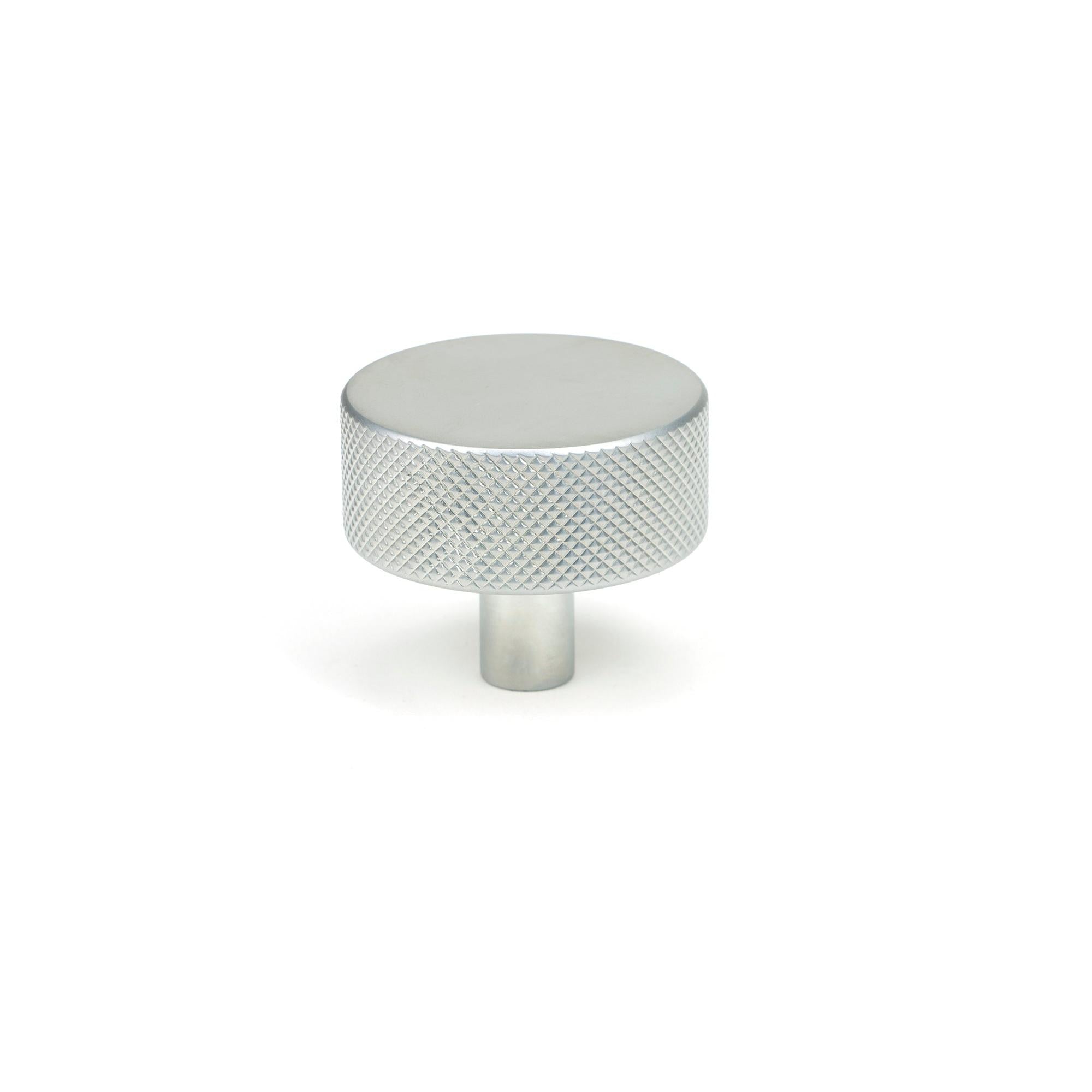 Satin Chrome Brompton Cabinet Knob - 38mm (No rose) | From The Anvil - Cabinet Knobs - From The Anvil - Yester Home