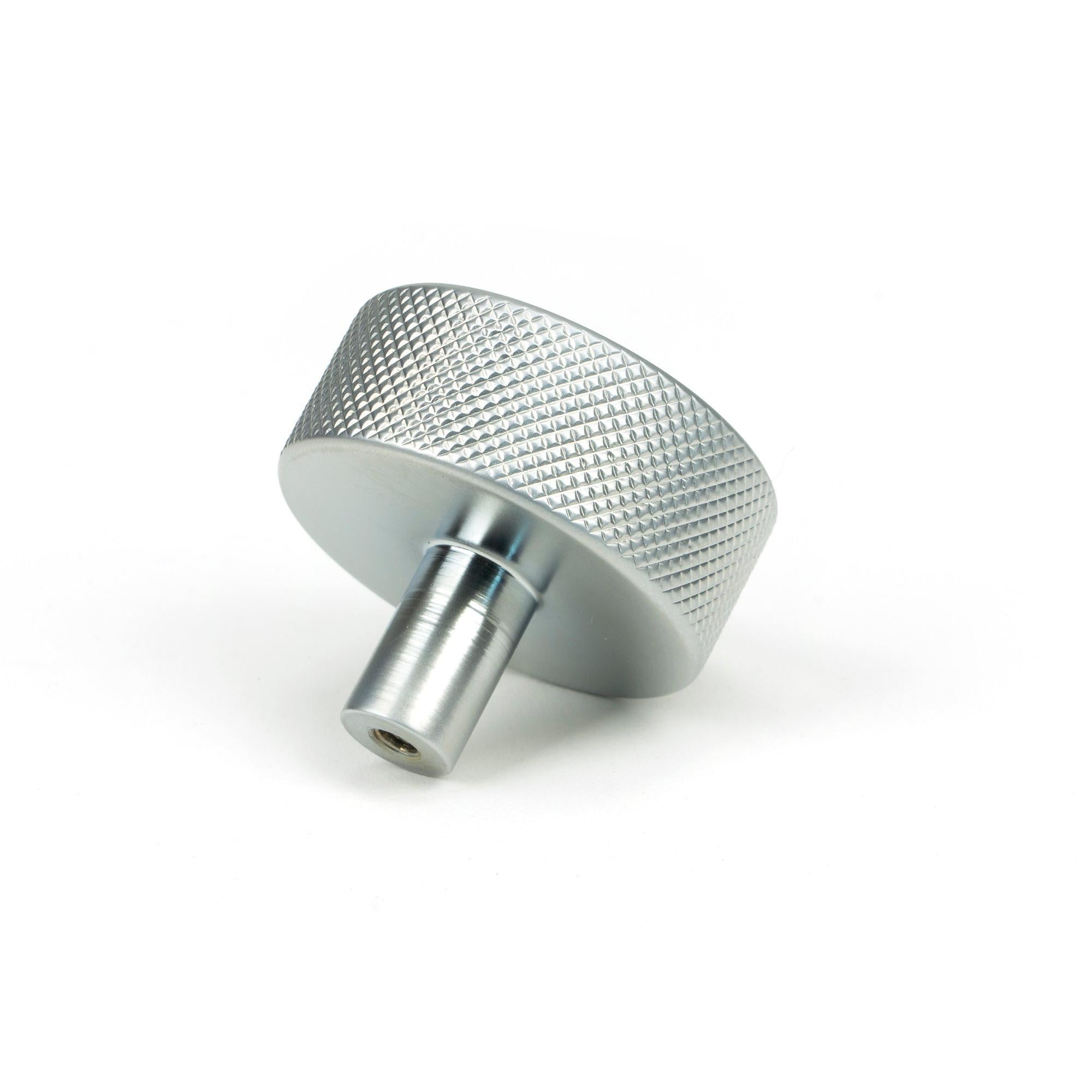 Satin Chrome Brompton Cabinet Knob - 38mm (No rose) | From The Anvil - Cabinet Knobs - From The Anvil - Yester Home