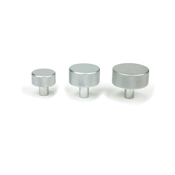Satin Chrome Brompton Cabinet Knob - 38mm (No rose) | From The Anvil-Cabinet Knobs-Yester Home