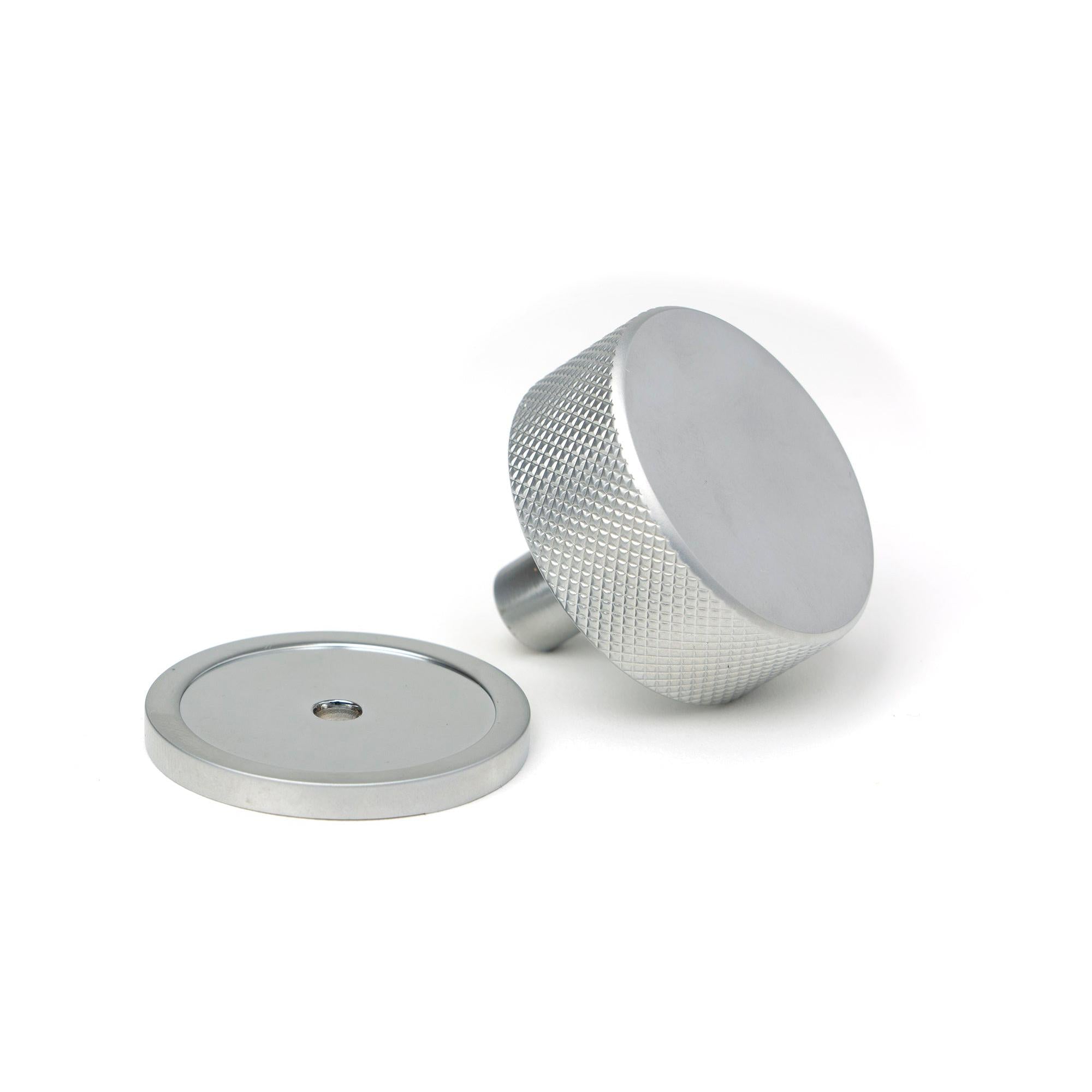 Satin Chrome Brompton Cabinet Knob - 38mm (Plain) | From The Anvil - Cabinet Knobs - From The Anvil - Yester Home