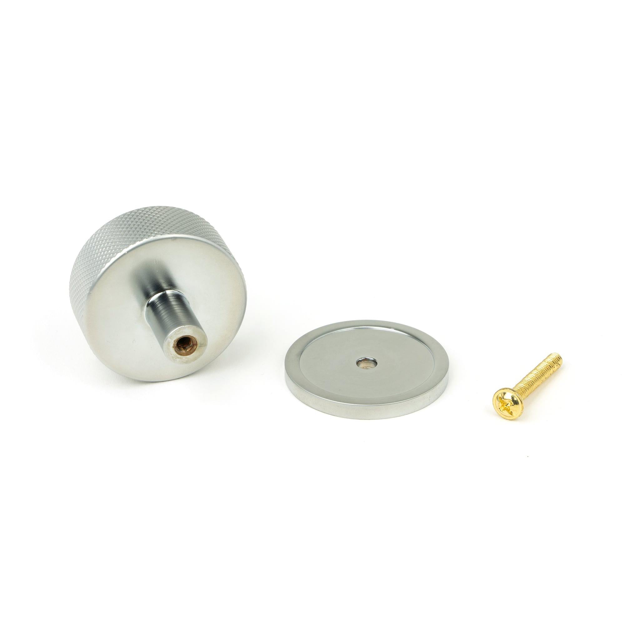 Satin Chrome Brompton Cabinet Knob - 38mm (Plain) | From The Anvil - Cabinet Knobs - From The Anvil - Yester Home