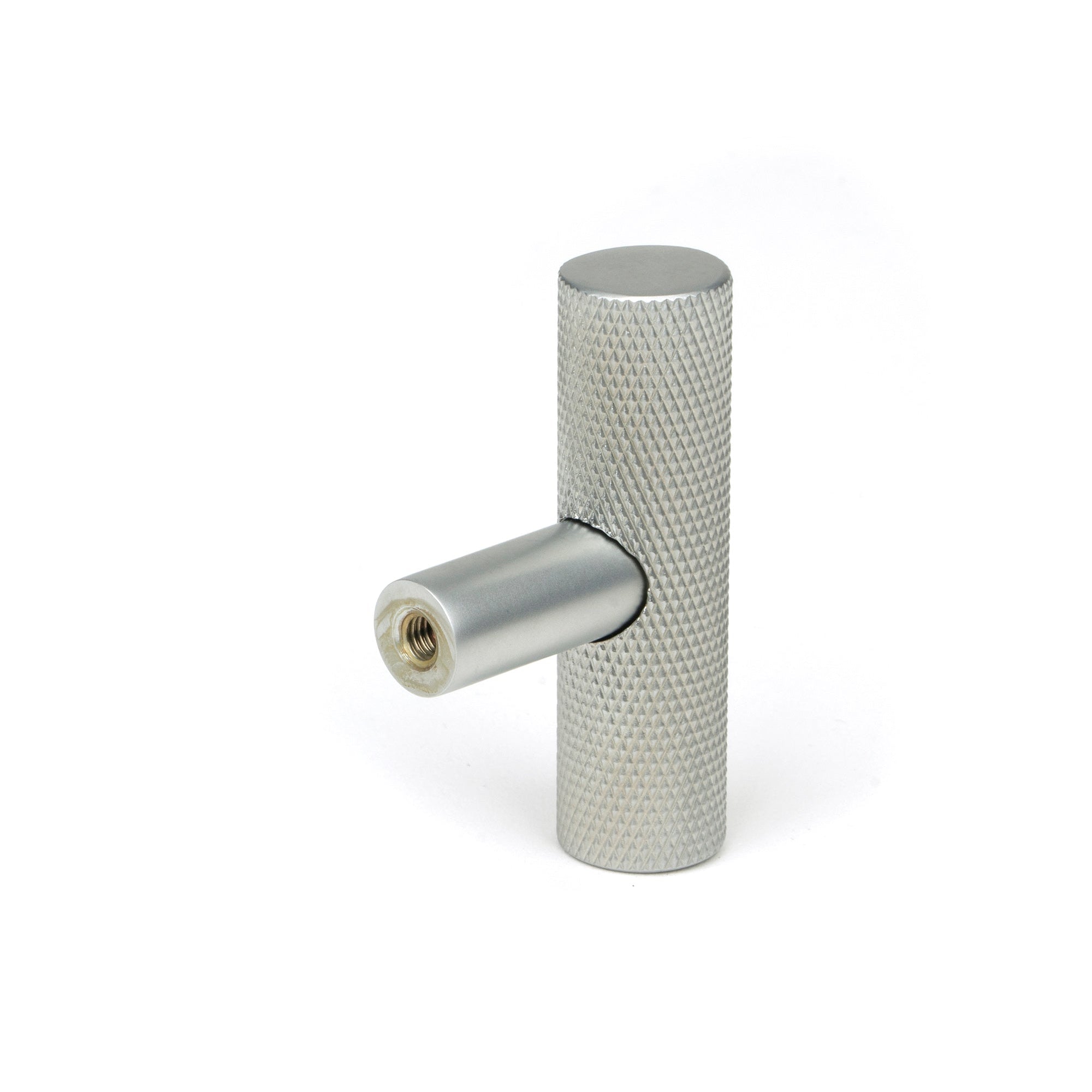 Satin Chrome Brompton T-Bar | From The Anvil-Cabinet Knobs-Yester Home
