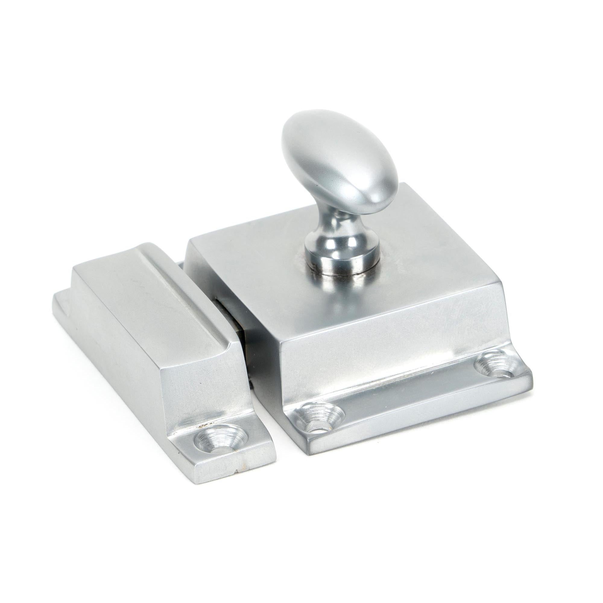 Satin Chrome Cabinet Latch | From The Anvil - Cabinet Latches & Catches - From The Anvil - Yester Home
