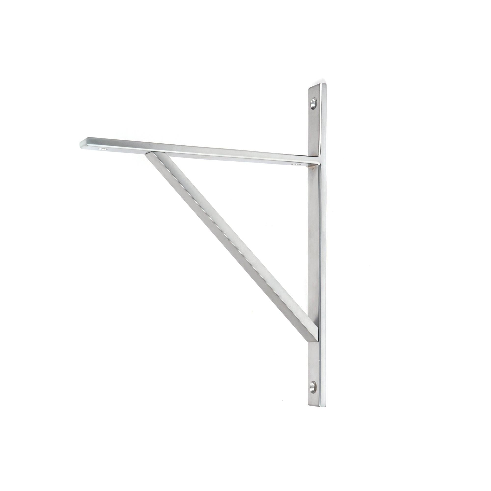 Satin Chrome Chalfont Shelf Bracket (260mm x 200mm) | From The Anvil - Shelf Brackets - From The Anvil - Yester Home