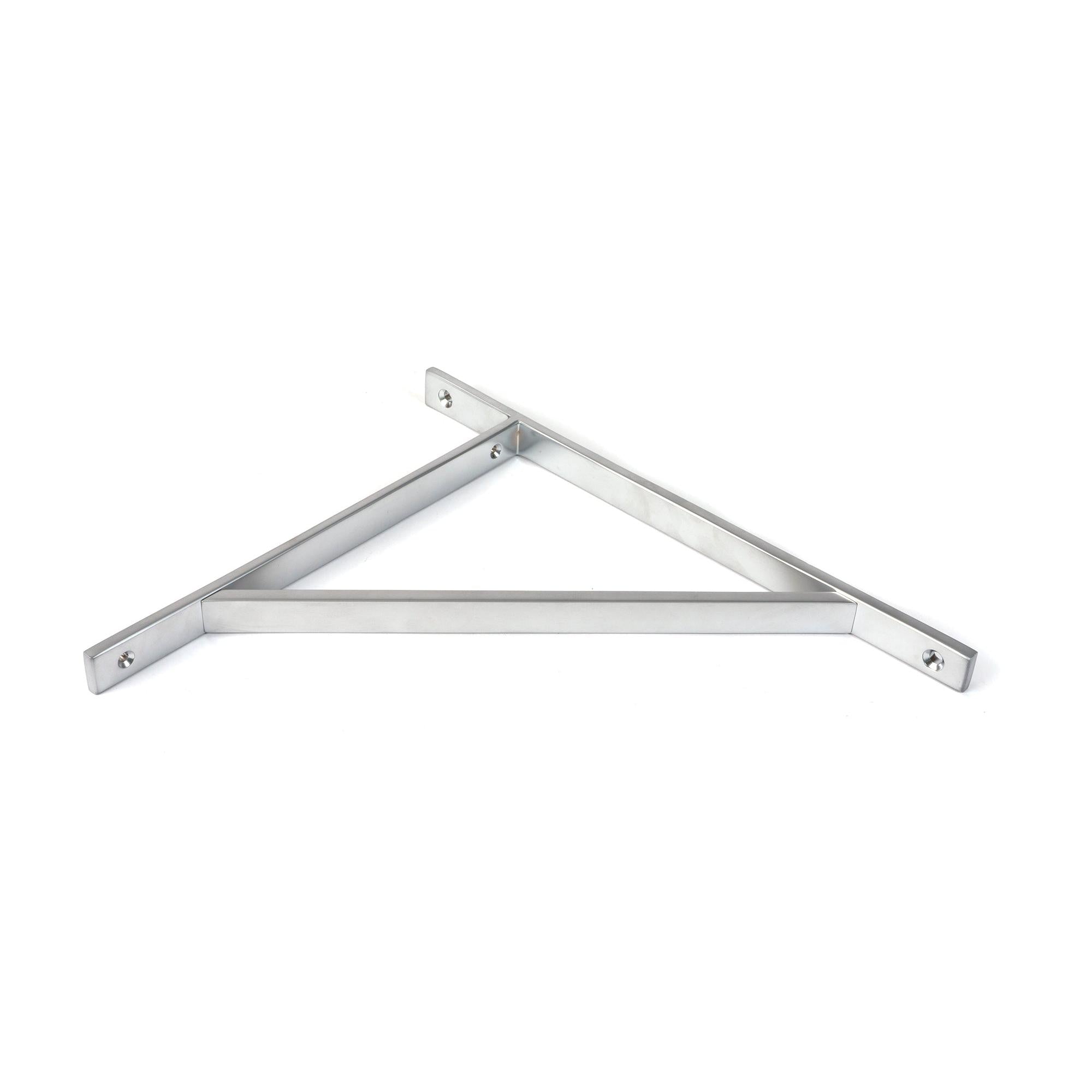 Satin Chrome Chalfont Shelf Bracket (314mm x 250mm) | From The Anvil - Shelf Brackets - From The Anvil - Yester Home