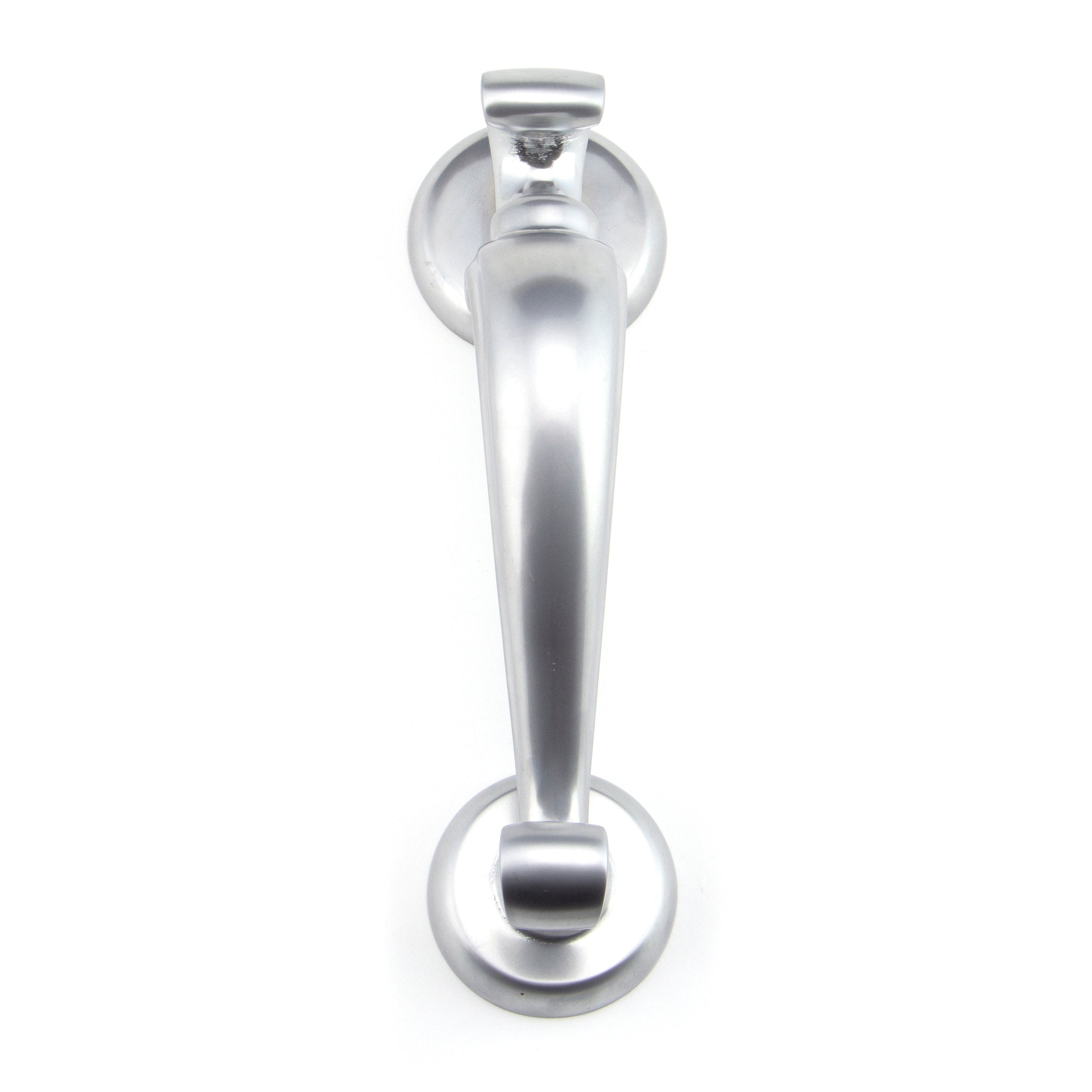 Satin Chrome Doctors Door Knocker | From The Anvil-Bolt-Through Door Knockers-Yester Home