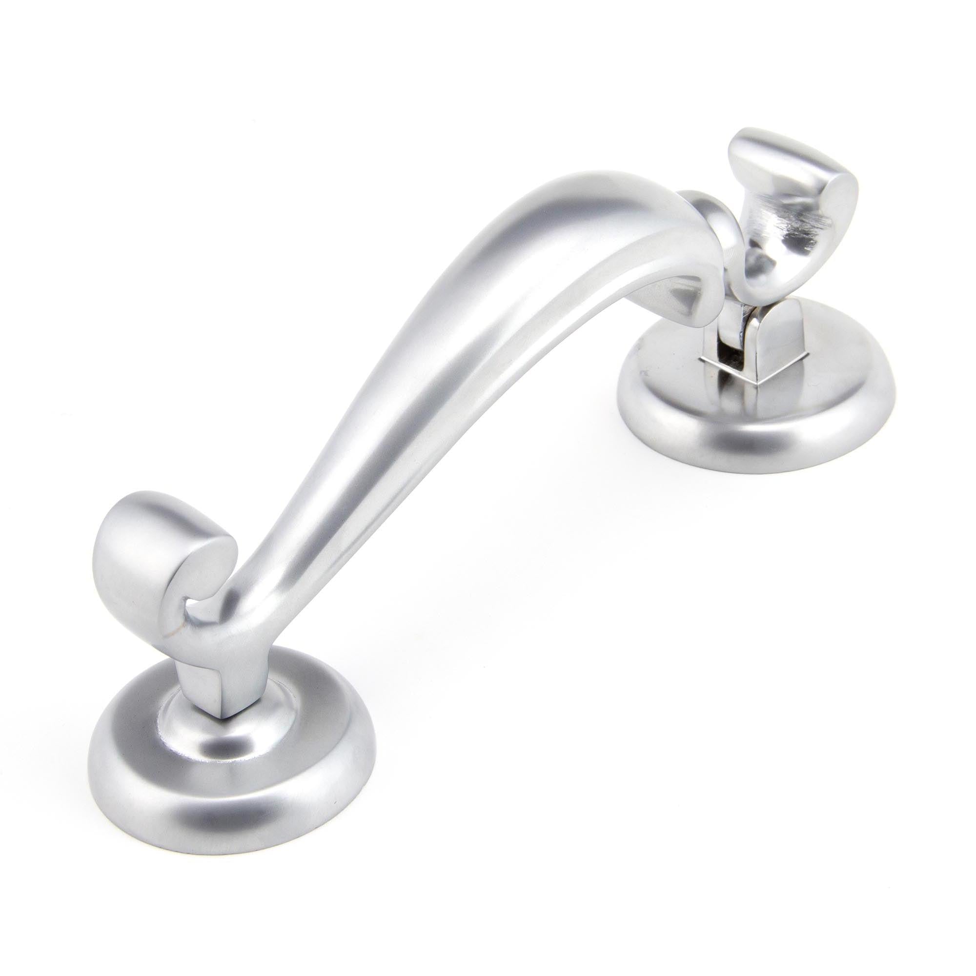 Satin Chrome Doctors Door Knocker | From The Anvil - Bolt-Through Door Knockers - From The Anvil - Yester Home