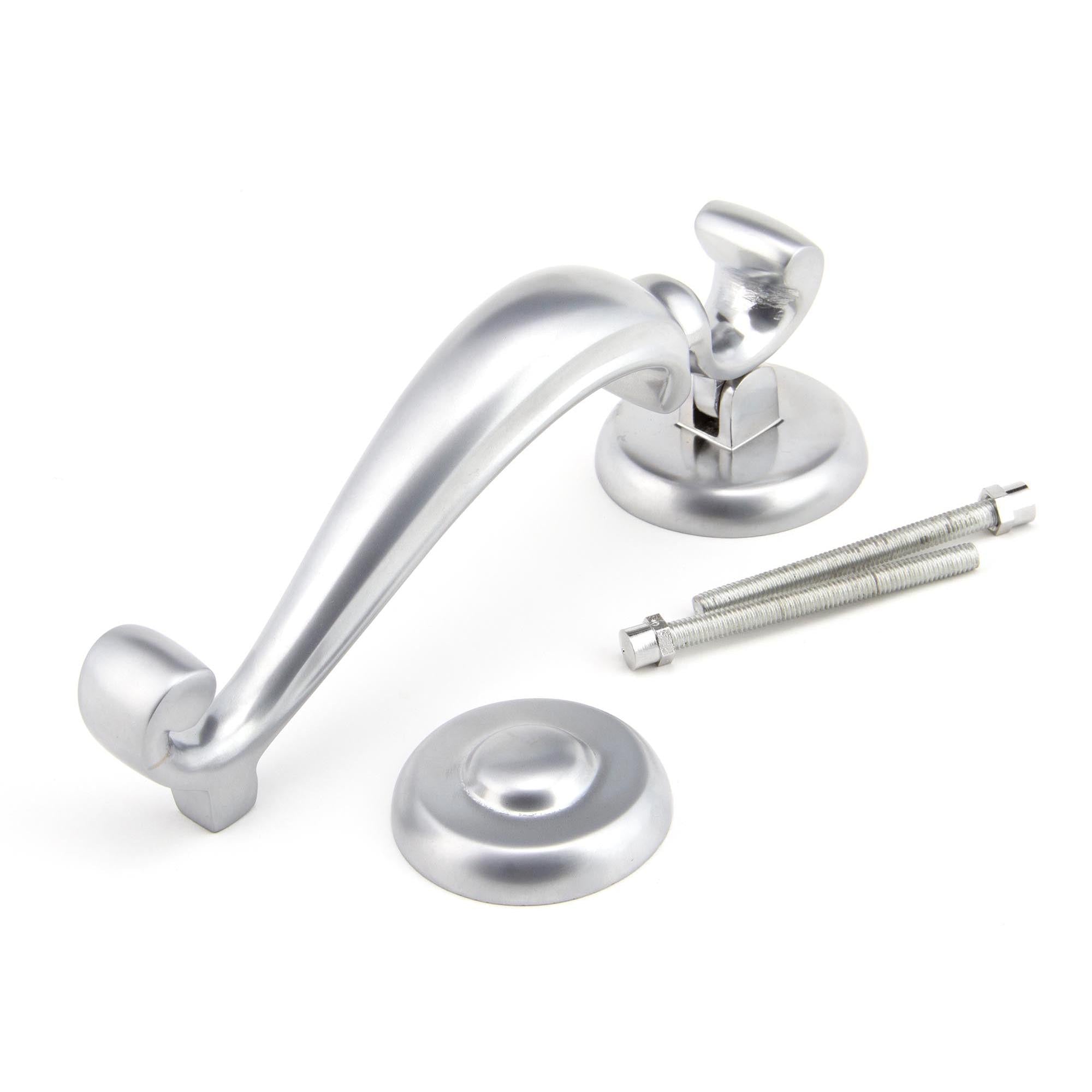 Satin Chrome Doctors Door Knocker | From The Anvil - Bolt-Through Door Knockers - From The Anvil - Yester Home
