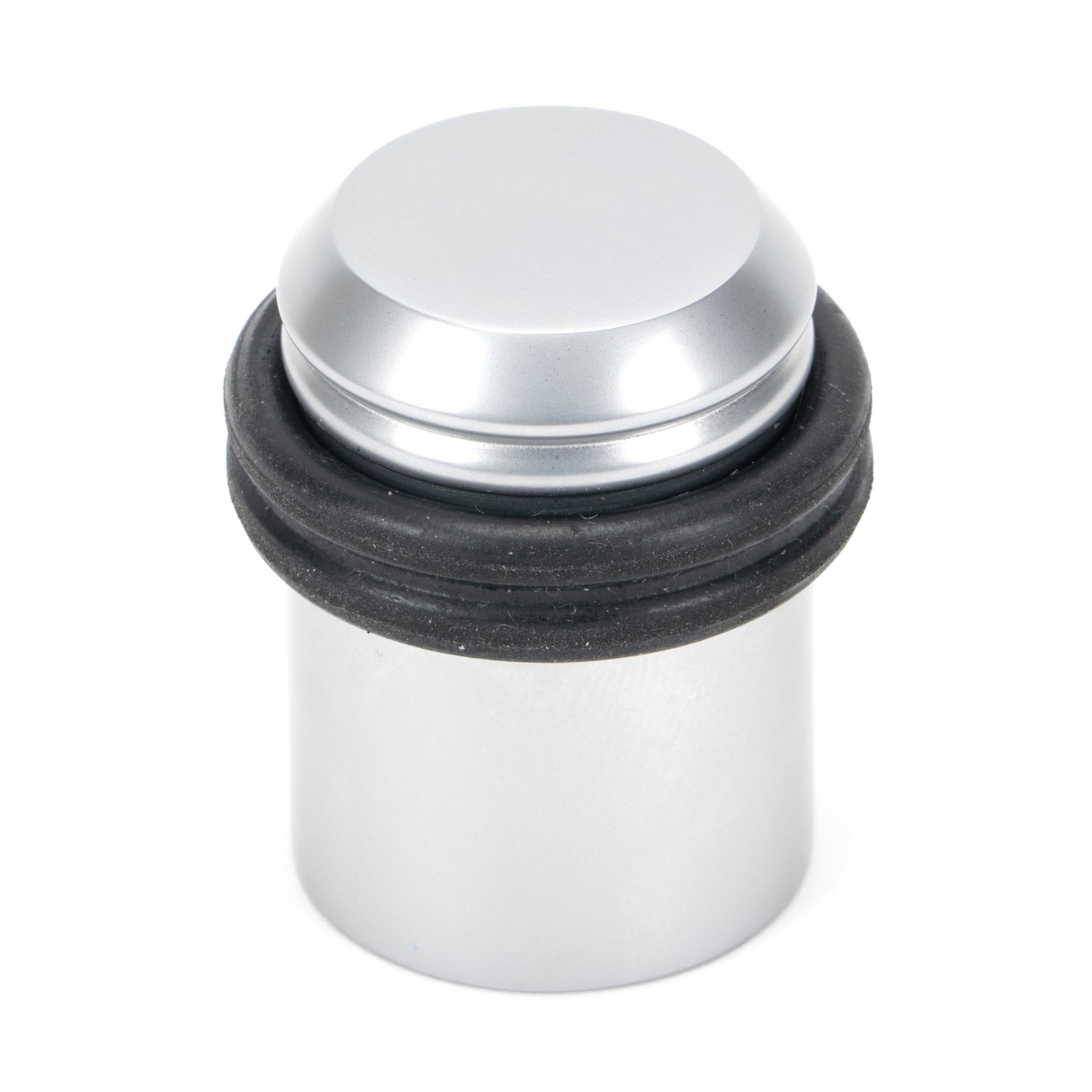 Satin Chrome Floor Mounted Door Stop | From The Anvil - Door Stops - From The Anvil - Yester Home