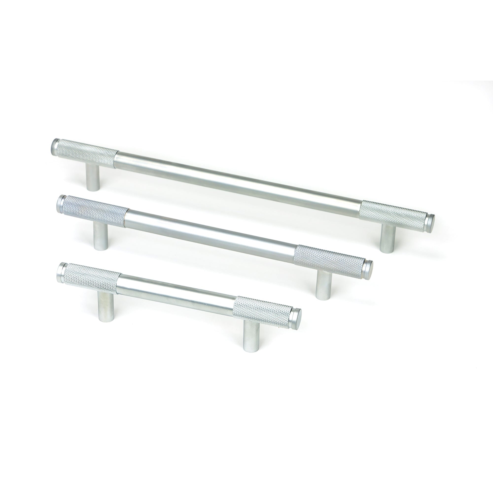 Satin Chrome Half Brompton Pull Handle - Medium | From The Anvil-Pull Handles-Yester Home