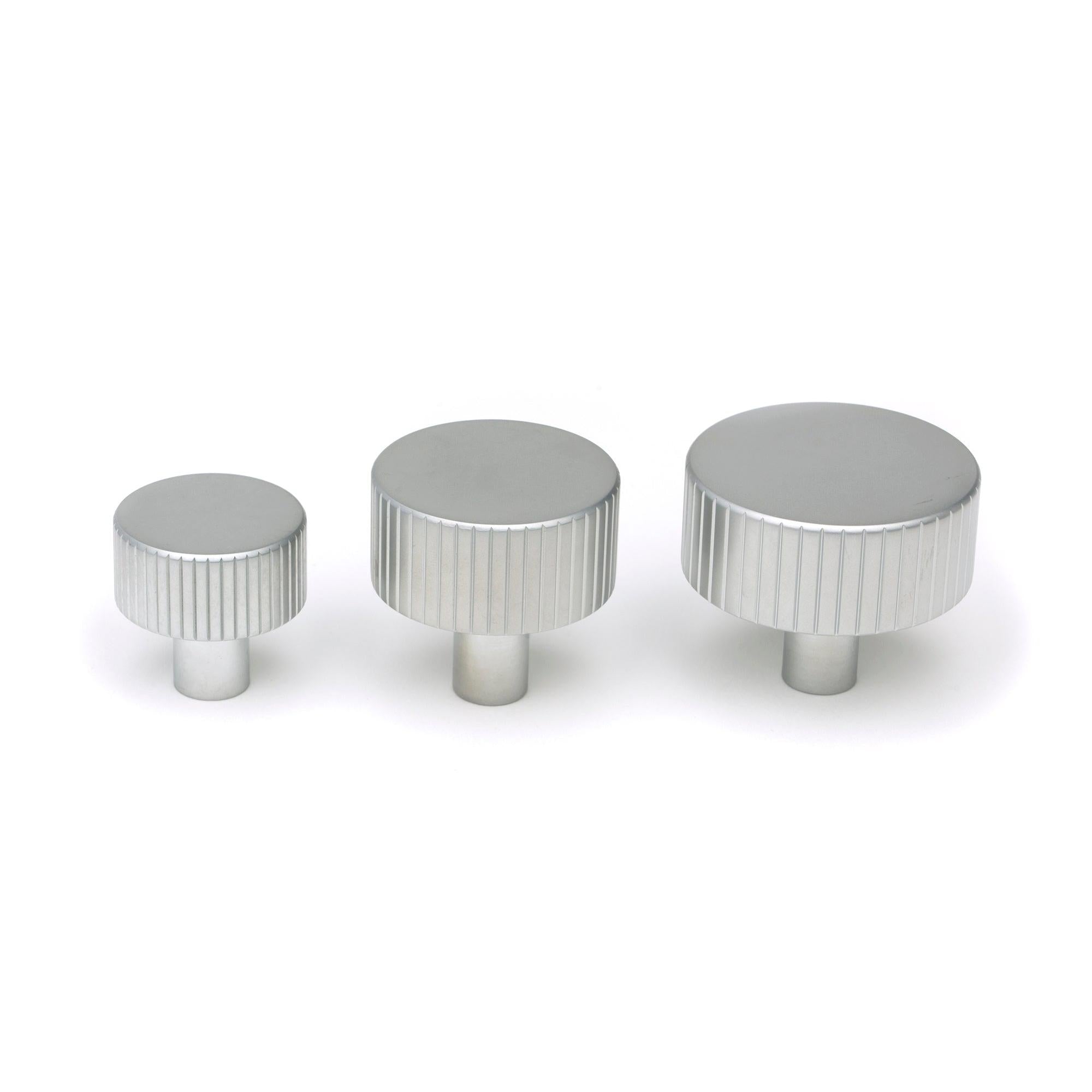 Satin Chrome Judd Cabinet Knob - 25mm (No rose) | From The Anvil - Cabinet Knobs - From The Anvil - Yester Home