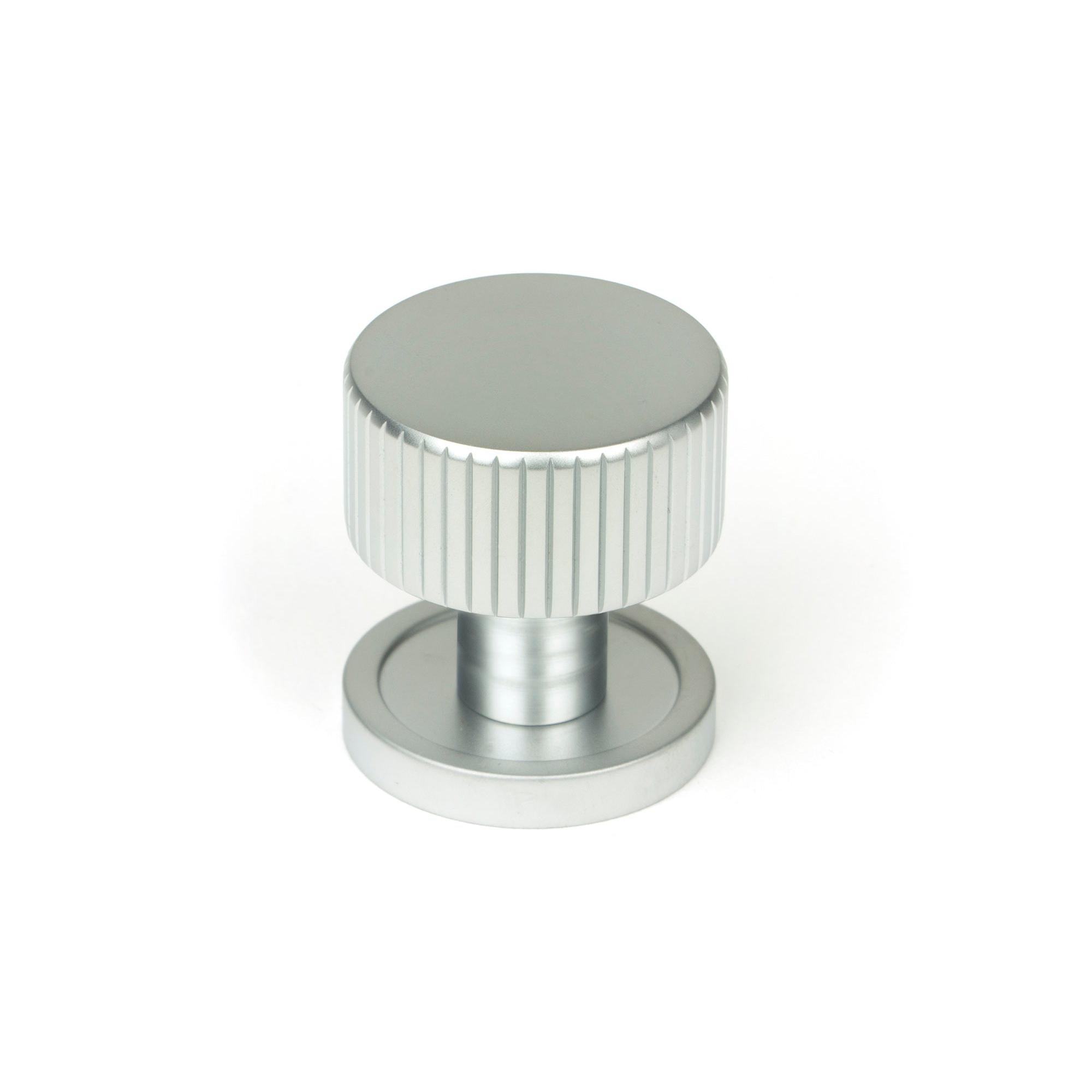 Satin Chrome Judd Cabinet Knob - 25mm (Plain) | From The Anvil - Cabinet Knobs - From The Anvil - Yester Home