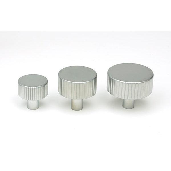 Satin Chrome Judd Cabinet Knob - 25mm (Plain) | From The Anvil-Cabinet Knobs-Yester Home