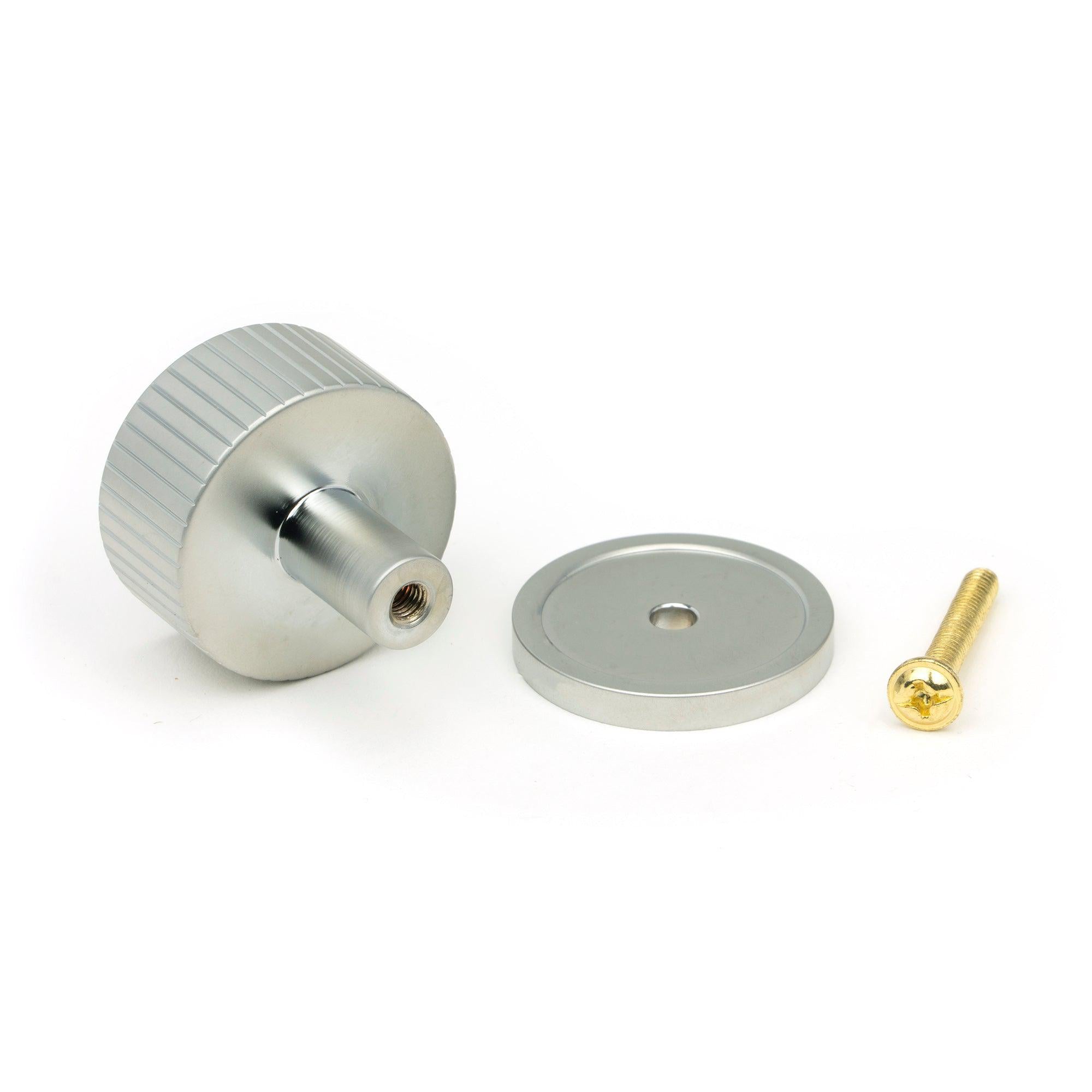 Satin Chrome Judd Cabinet Knob - 32mm (Plain) | From The Anvil - Cabinet Knobs - From The Anvil - Yester Home