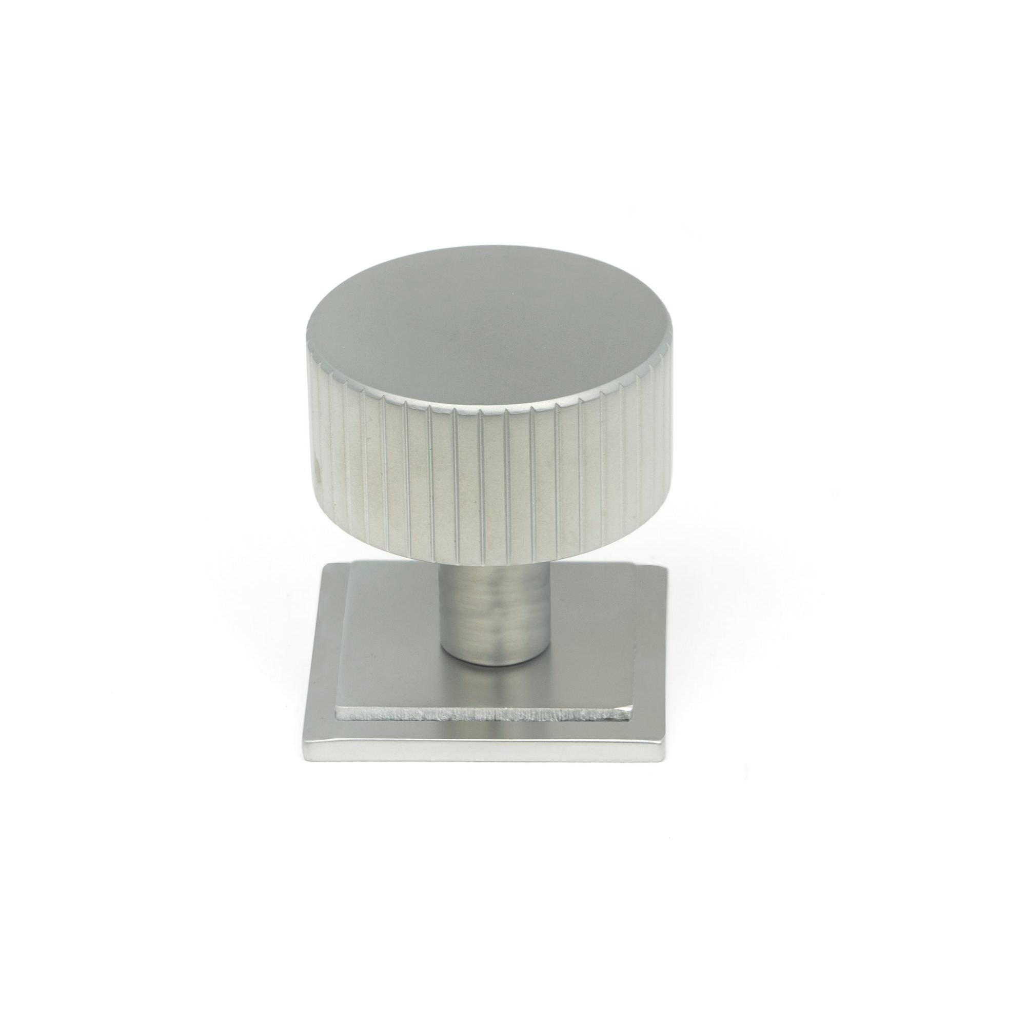 Satin Chrome Judd Cabinet Knob - 32mm (Square) | From The Anvil - Cabinet Knobs - From The Anvil - Yester Home