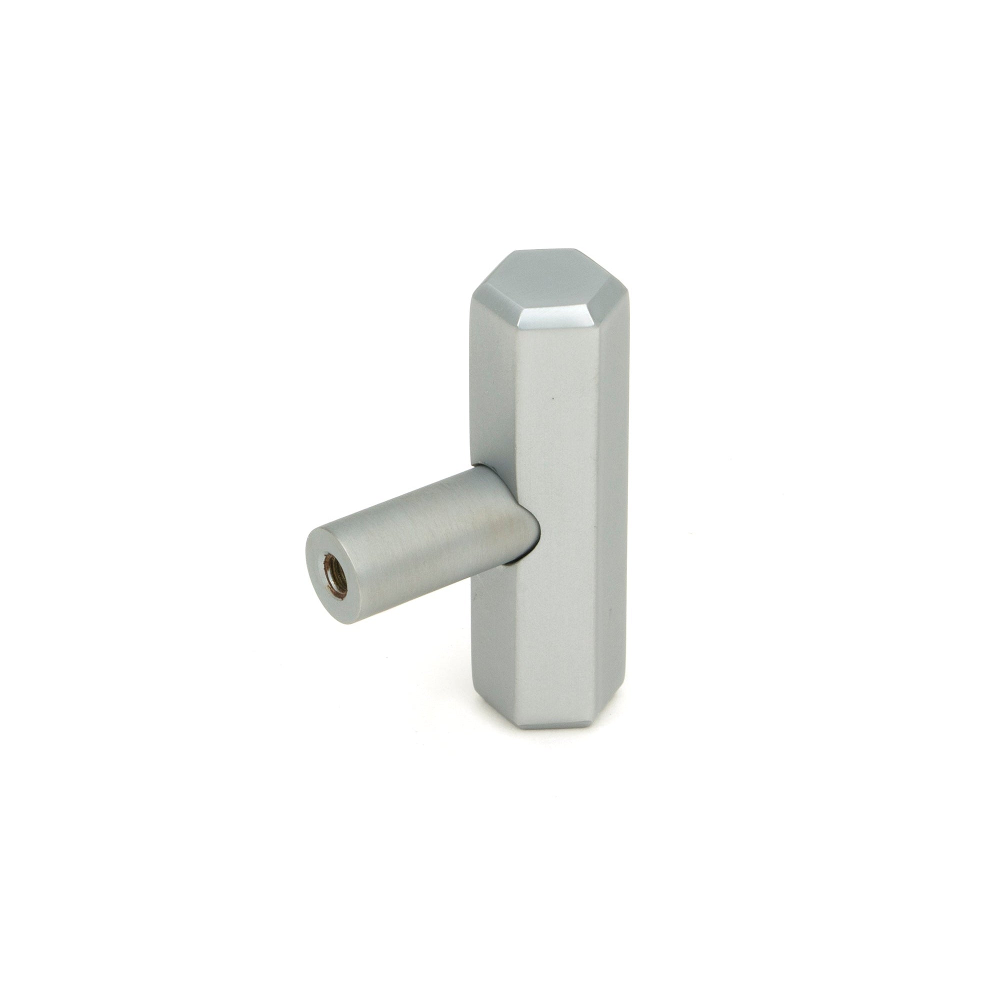 Satin Chrome Kahlo T-Bar | From The Anvil-Cabinet Knobs-Yester Home