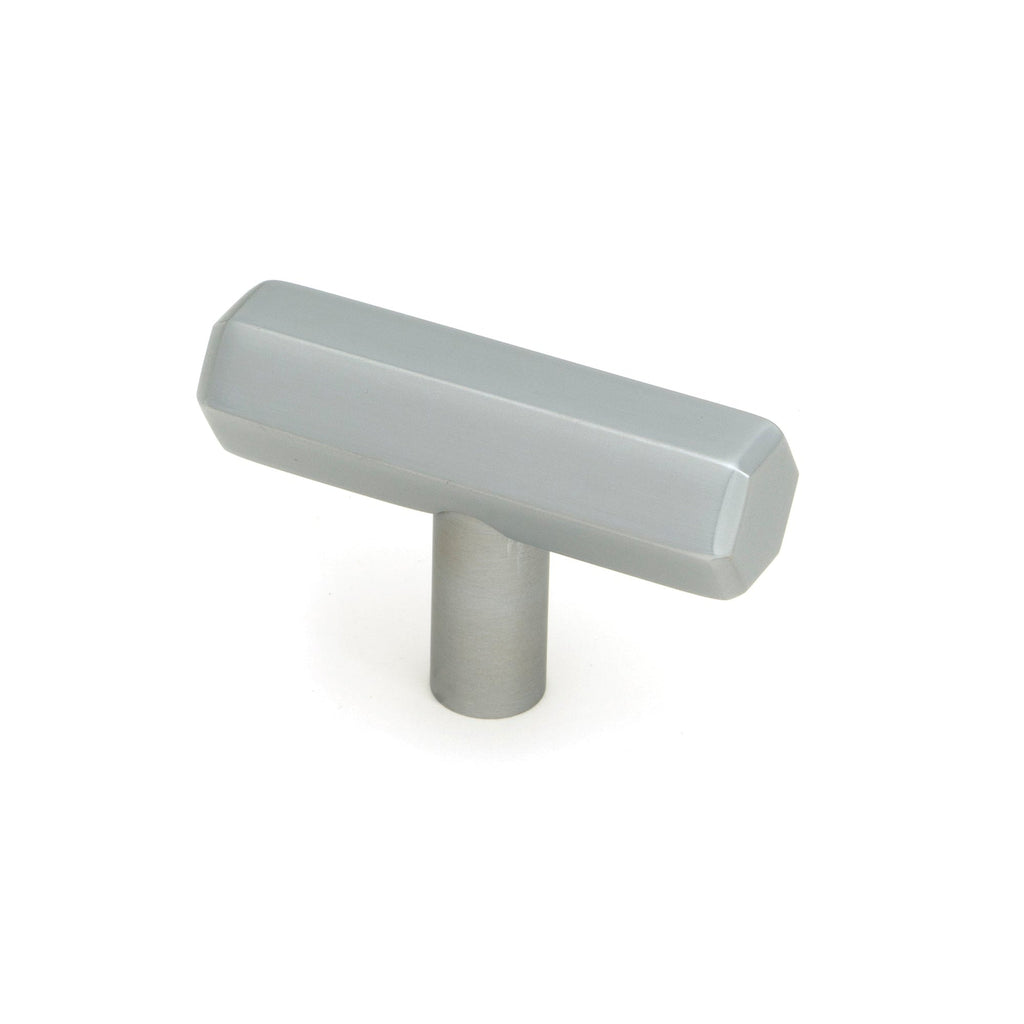 Satin Chrome Kahlo T-Bar | From The Anvil-Cabinet Knobs-Yester Home