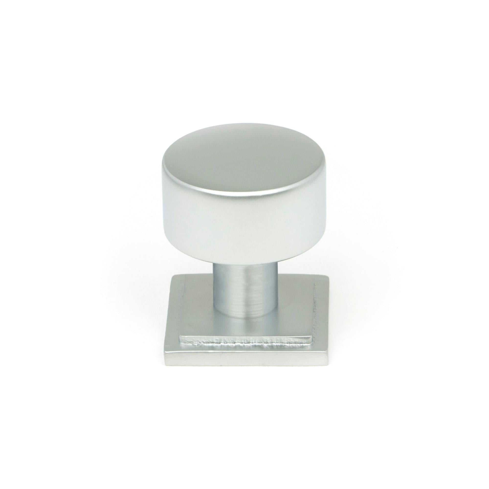 Satin Chrome Kelso Cabinet Knob - 25mm (Square) | From The Anvil - Cabinet Knobs - From The Anvil - Yester Home