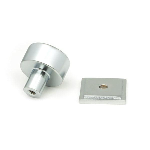 Satin Chrome Kelso Cabinet Knob - 25mm (Square) | From The Anvil-Cabinet Knobs-Yester Home