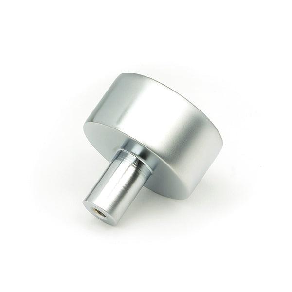 Satin Chrome Kelso Cabinet Knob - 32mm (No rose) | From The Anvil-Cabinet Knobs-Yester Home