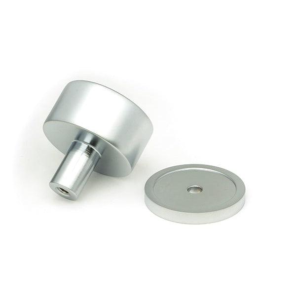 Satin Chrome Kelso Cabinet Knob - 32mm (Plain) | From The Anvil-Cabinet Knobs-Yester Home