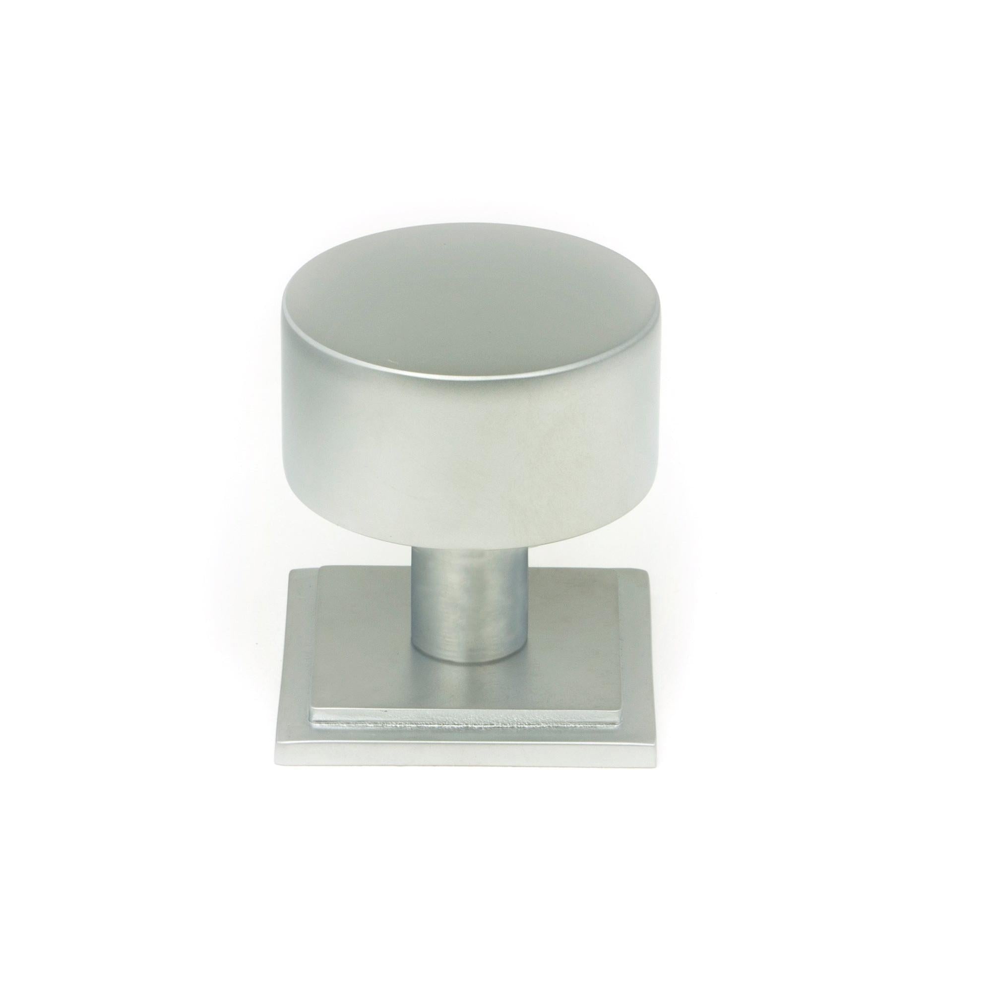 Satin Chrome Kelso Cabinet Knob - 32mm (Square) | From The Anvil - Cabinet Knobs - From The Anvil - Yester Home