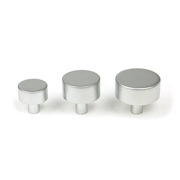 Satin Chrome Kelso Cabinet Knob - 38mm (No rose) | From The Anvil-Cabinet Knobs-Yester Home