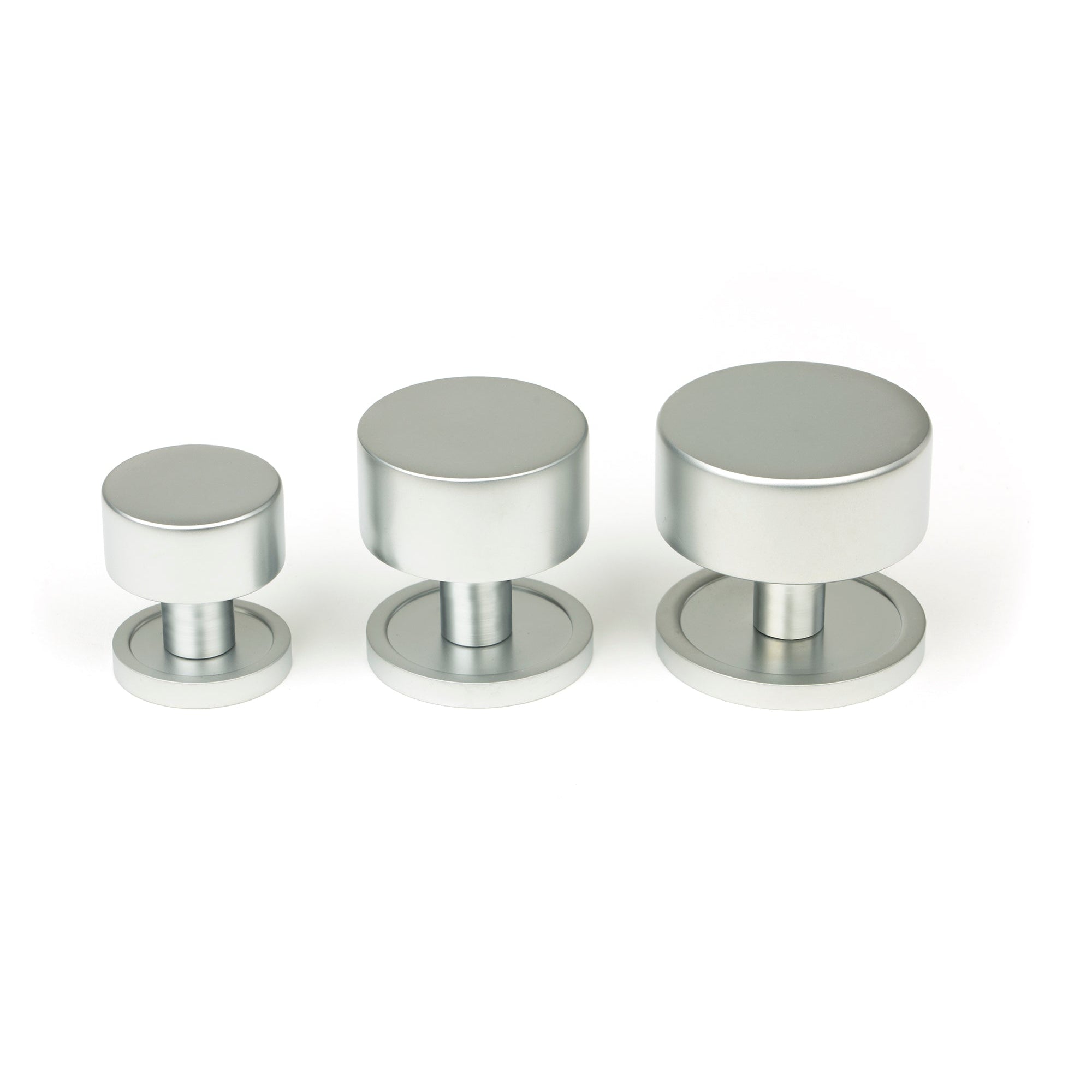Satin Chrome Kelso Cabinet Knob - 38mm (Plain) | From The Anvil-Cabinet Knobs-Yester Home