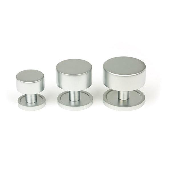 Satin Chrome Kelso Cabinet Knob - 38mm (Plain) | From The Anvil-Cabinet Knobs-Yester Home
