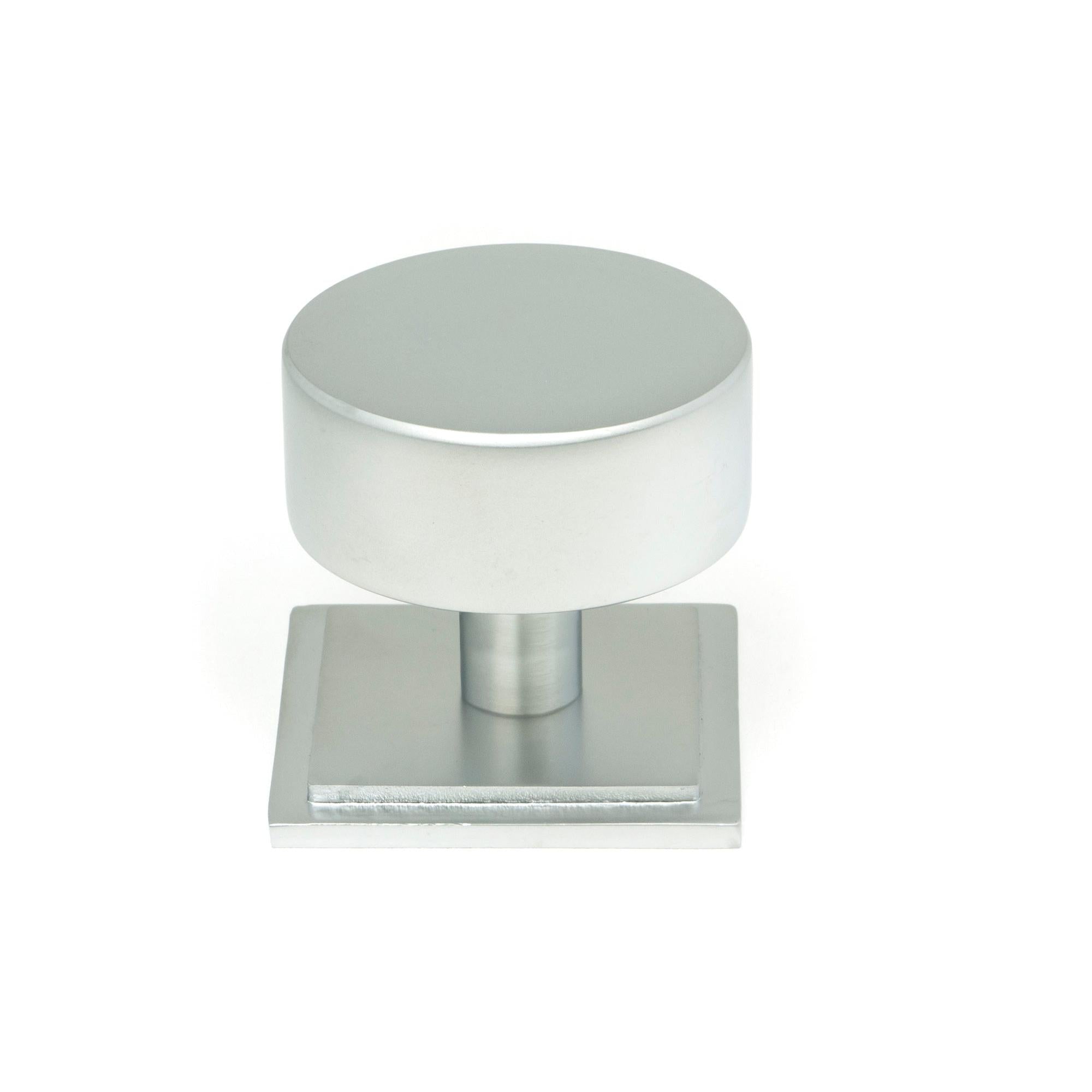 Satin Chrome Kelso Cabinet Knob - 38mm (Square) | From The Anvil - Cabinet Knobs - From The Anvil - Yester Home