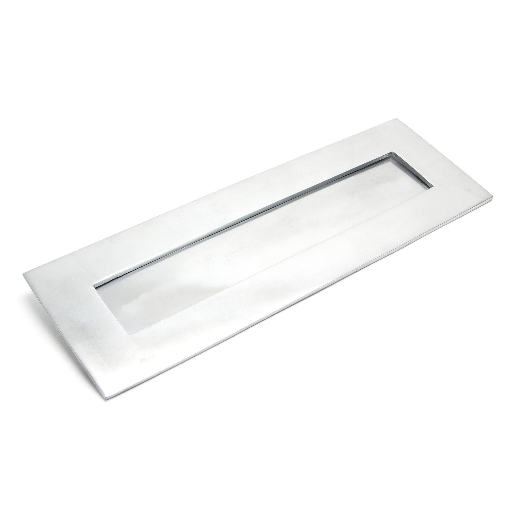 Satin Chrome Large Letter Plate | From The Anvil - Letter Plates - From The Anvil - Yester Home