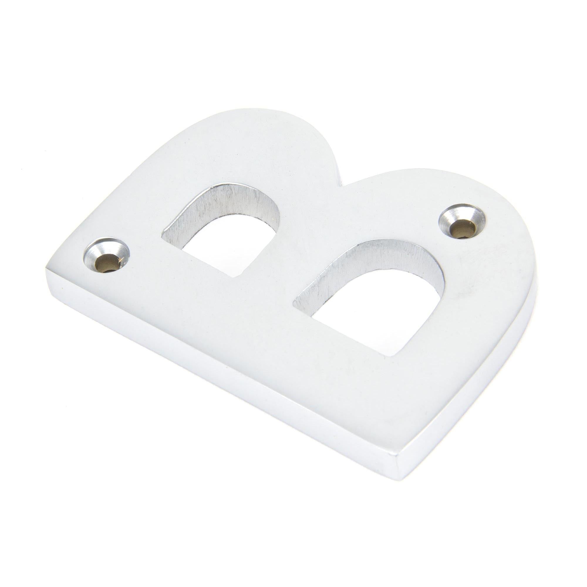Satin Chrome Letter B | From The Anvil - Letters - From The Anvil - Yester Home