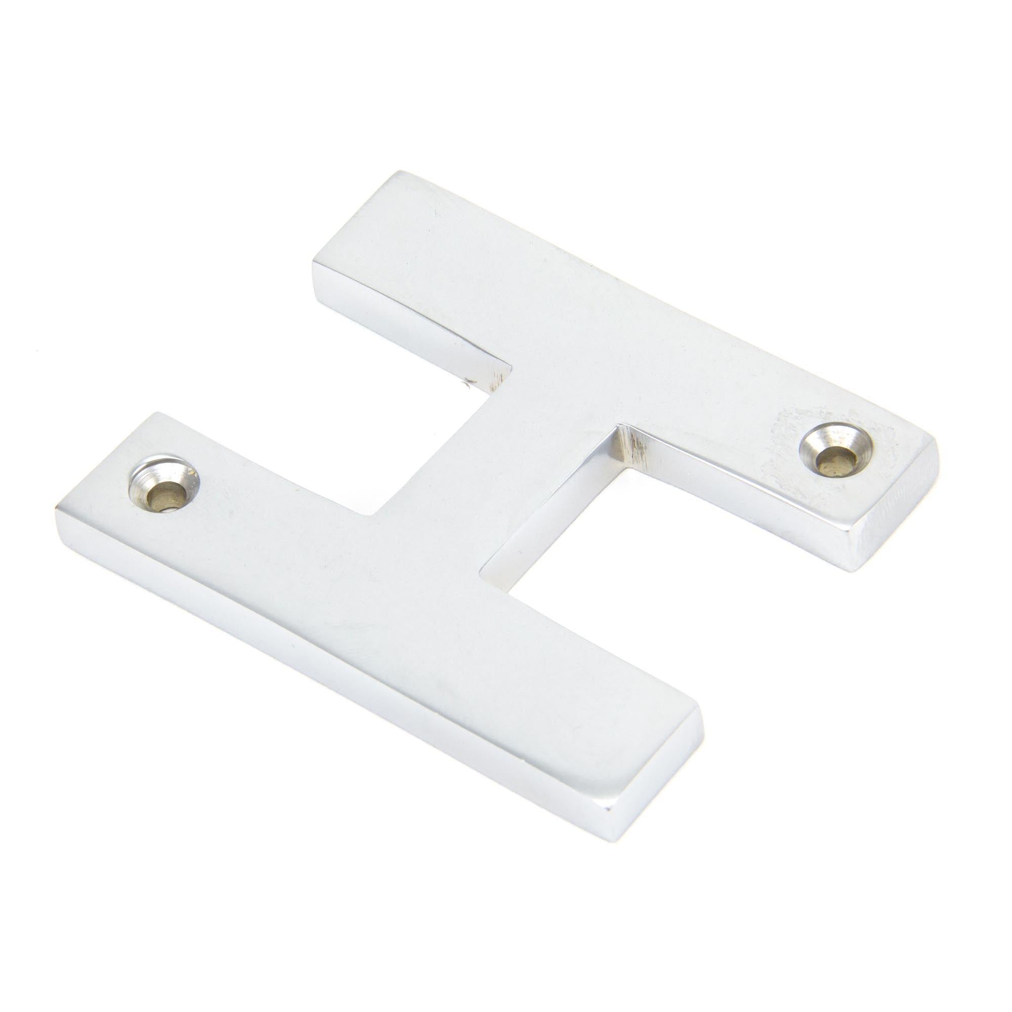 Satin Chrome Letter H | From The Anvil - Letters - From The Anvil - Yester Home