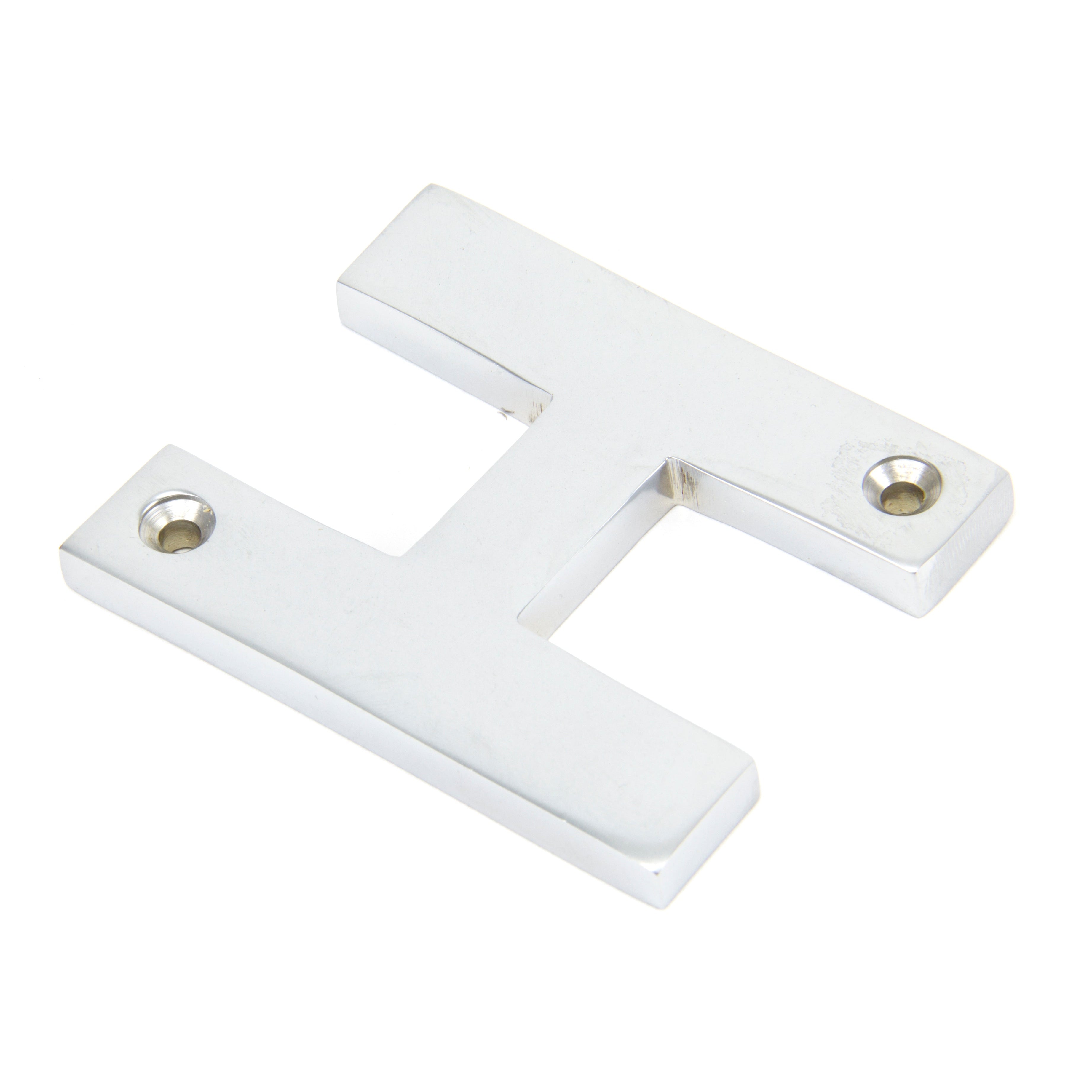 Satin Chrome Letter H | From The Anvil-Letters-Yester Home
