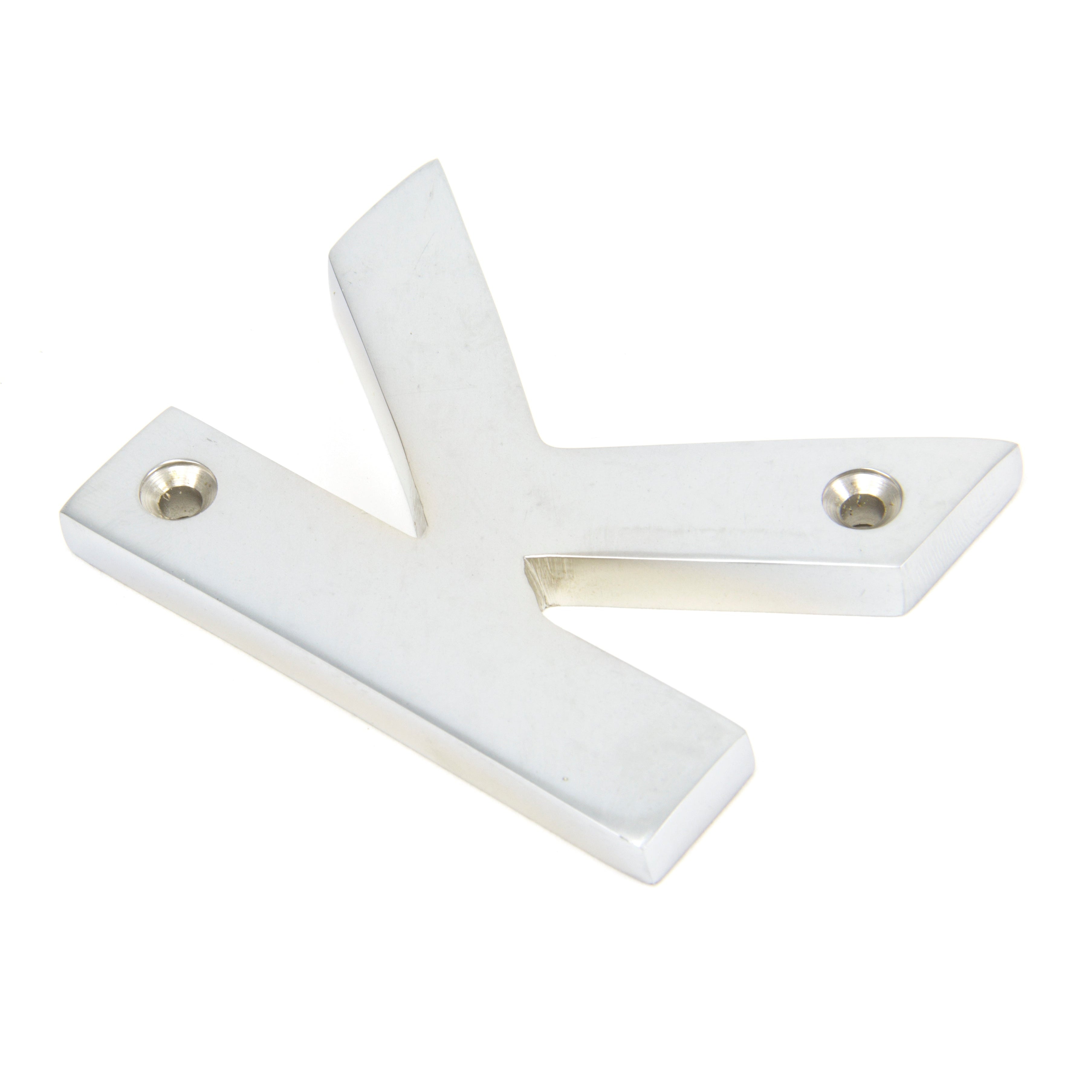 Satin Chrome Letter K | From The Anvil-Letters-Yester Home