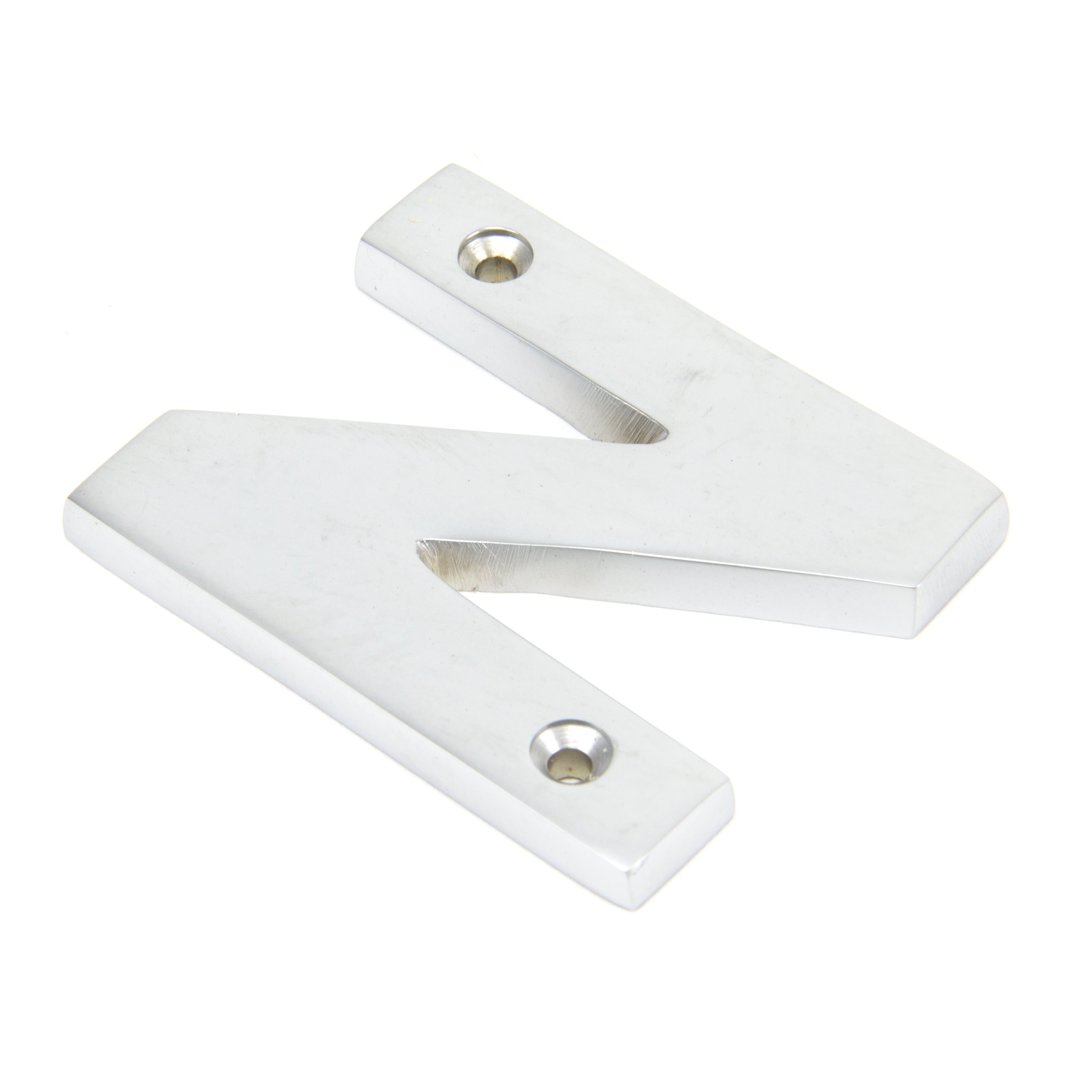 Satin Chrome Letter N | From The Anvil-Letters-Yester Home