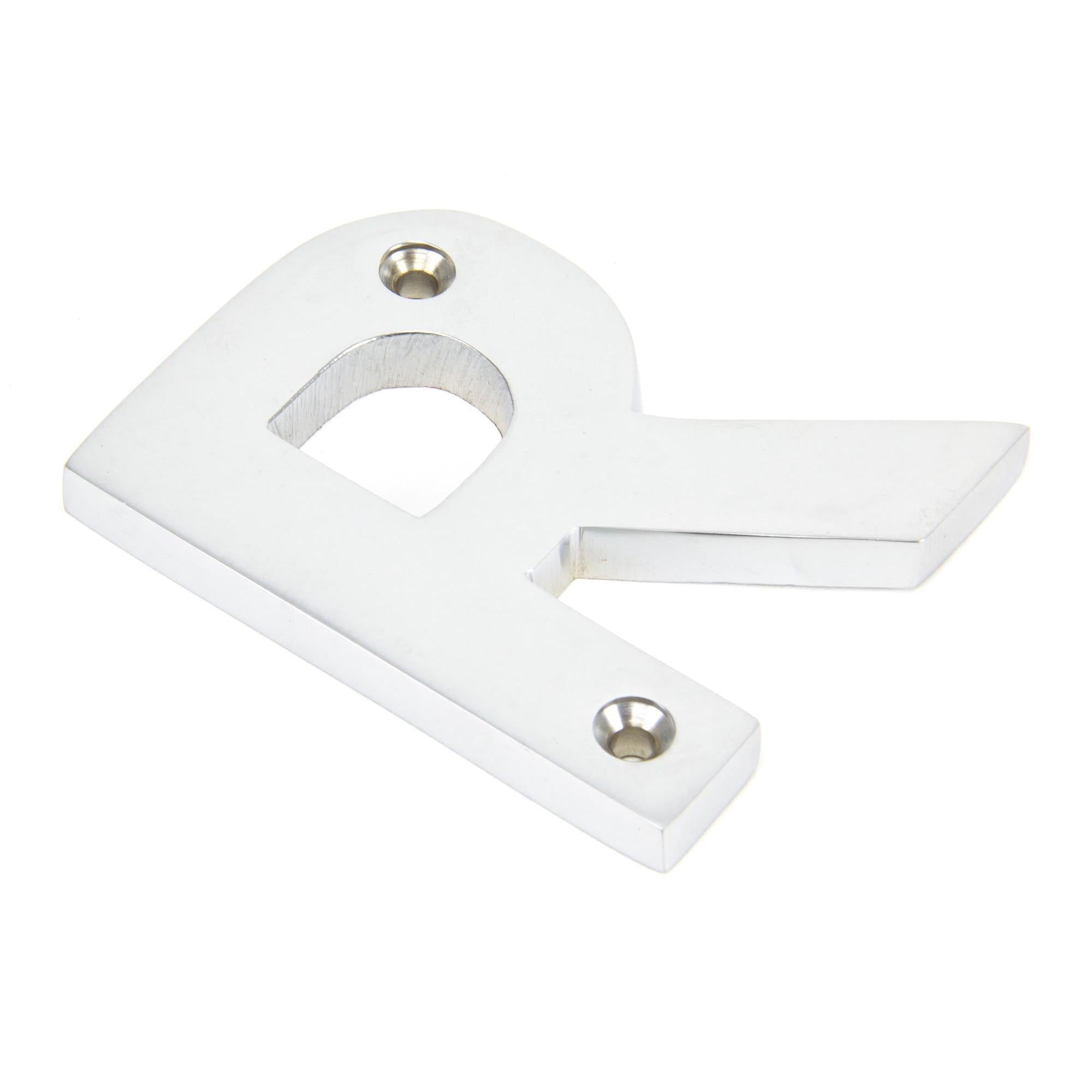 Satin Chrome Letter R | From The Anvil - Letters - From The Anvil - Yester Home