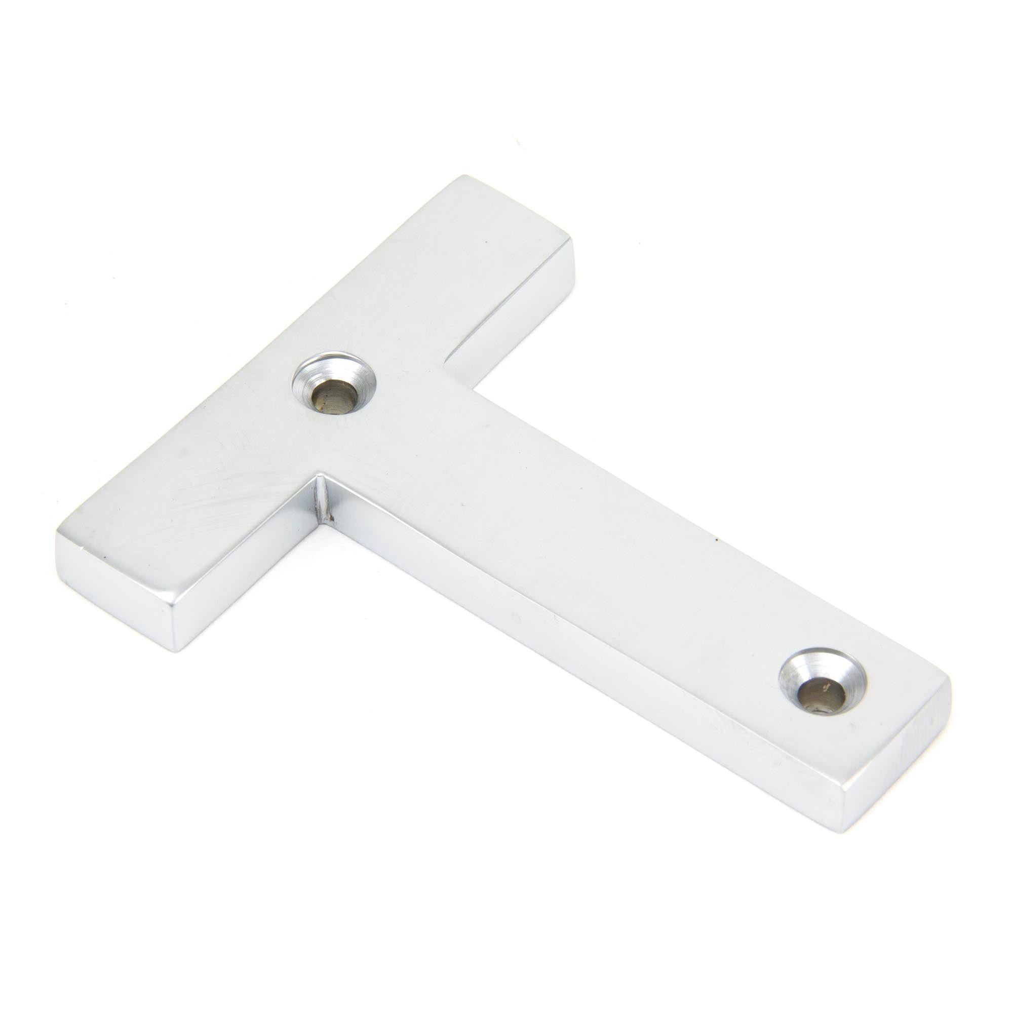 Satin Chrome Letter T | From The Anvil - Letters - From The Anvil - Yester Home