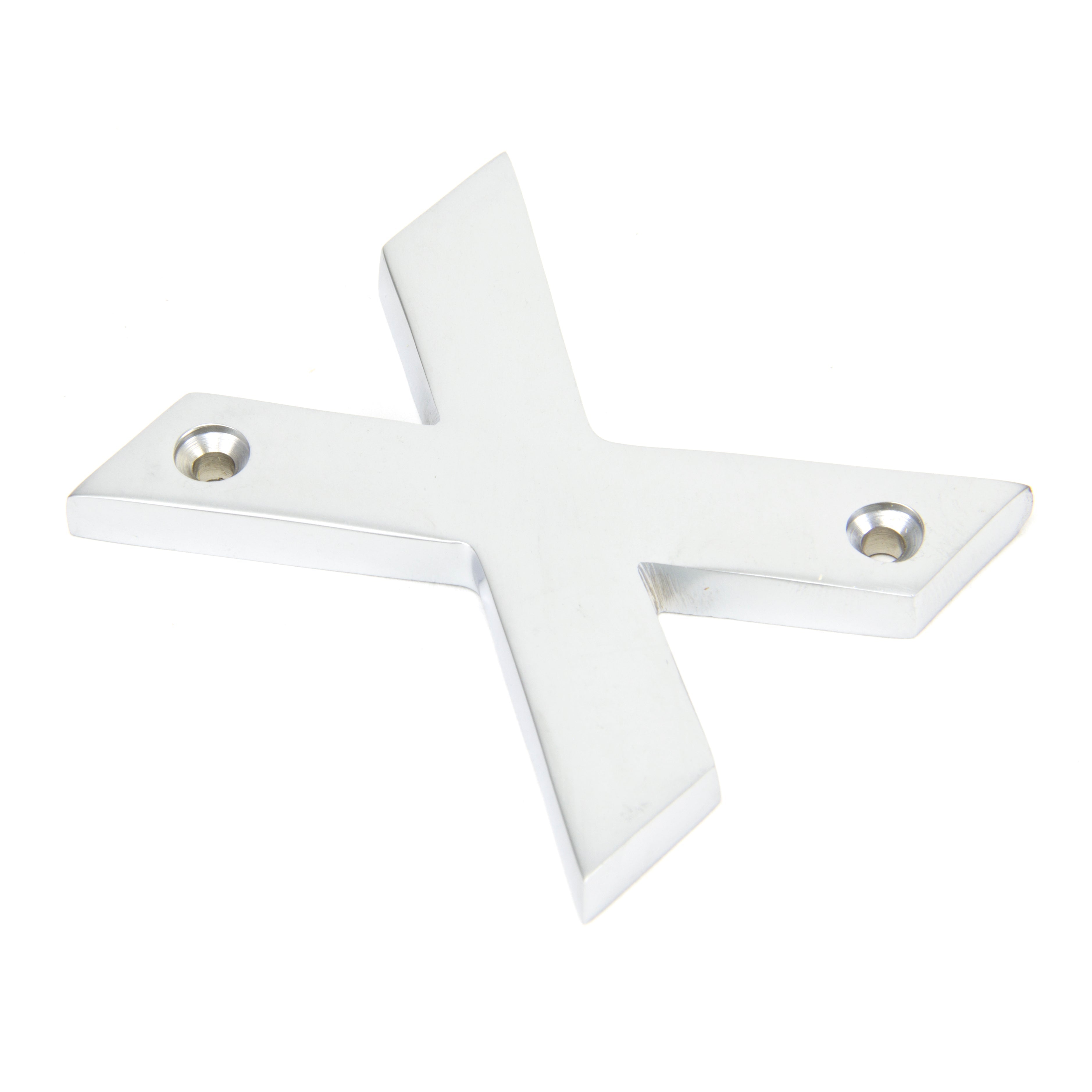 Satin Chrome Letter X | From The Anvil-Letters-Yester Home