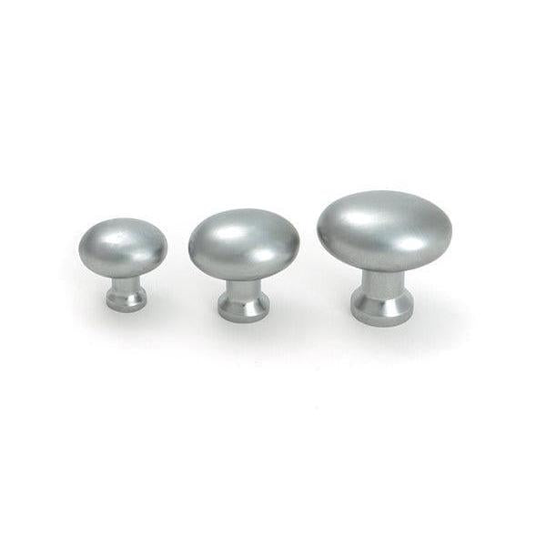 Satin Chrome Moore Cabinet Knob - 25mm - Cabinet Knobs - From The Anvil - Yester Home