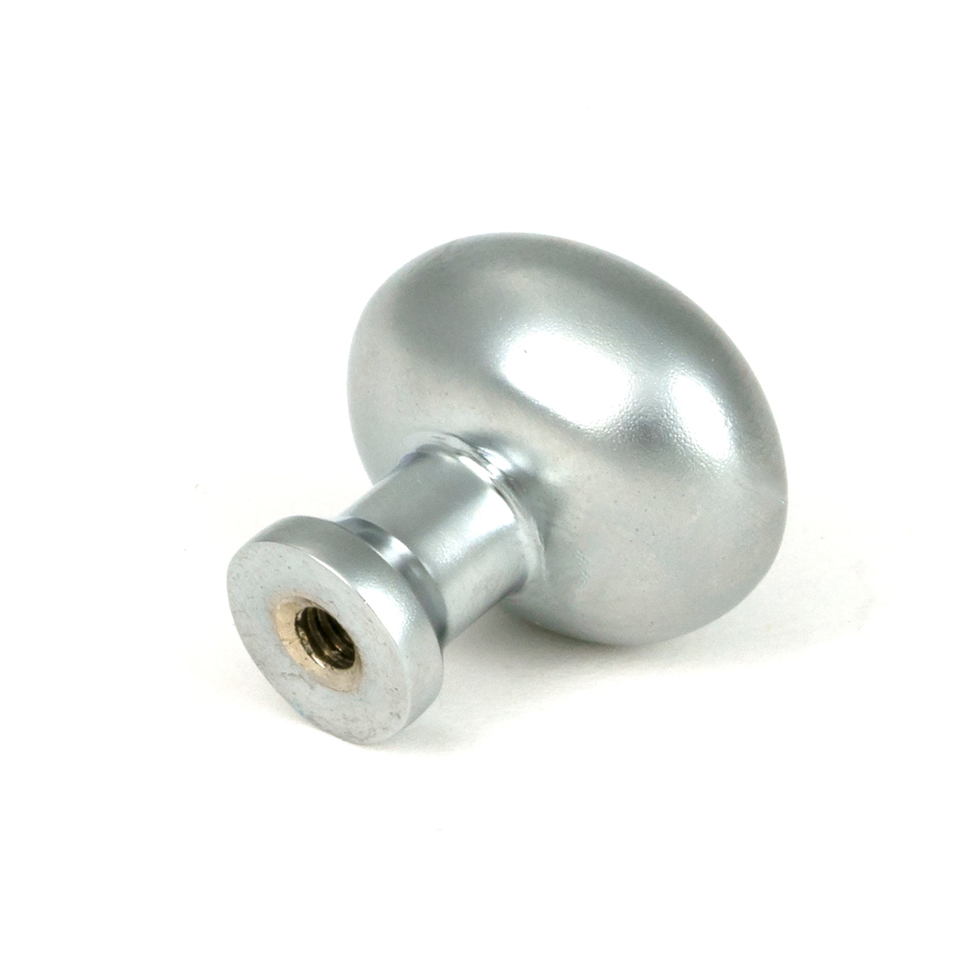 Satin Chrome Moore Cabinet Knob - 25mm - Cabinet Knobs - From The Anvil - Yester Home