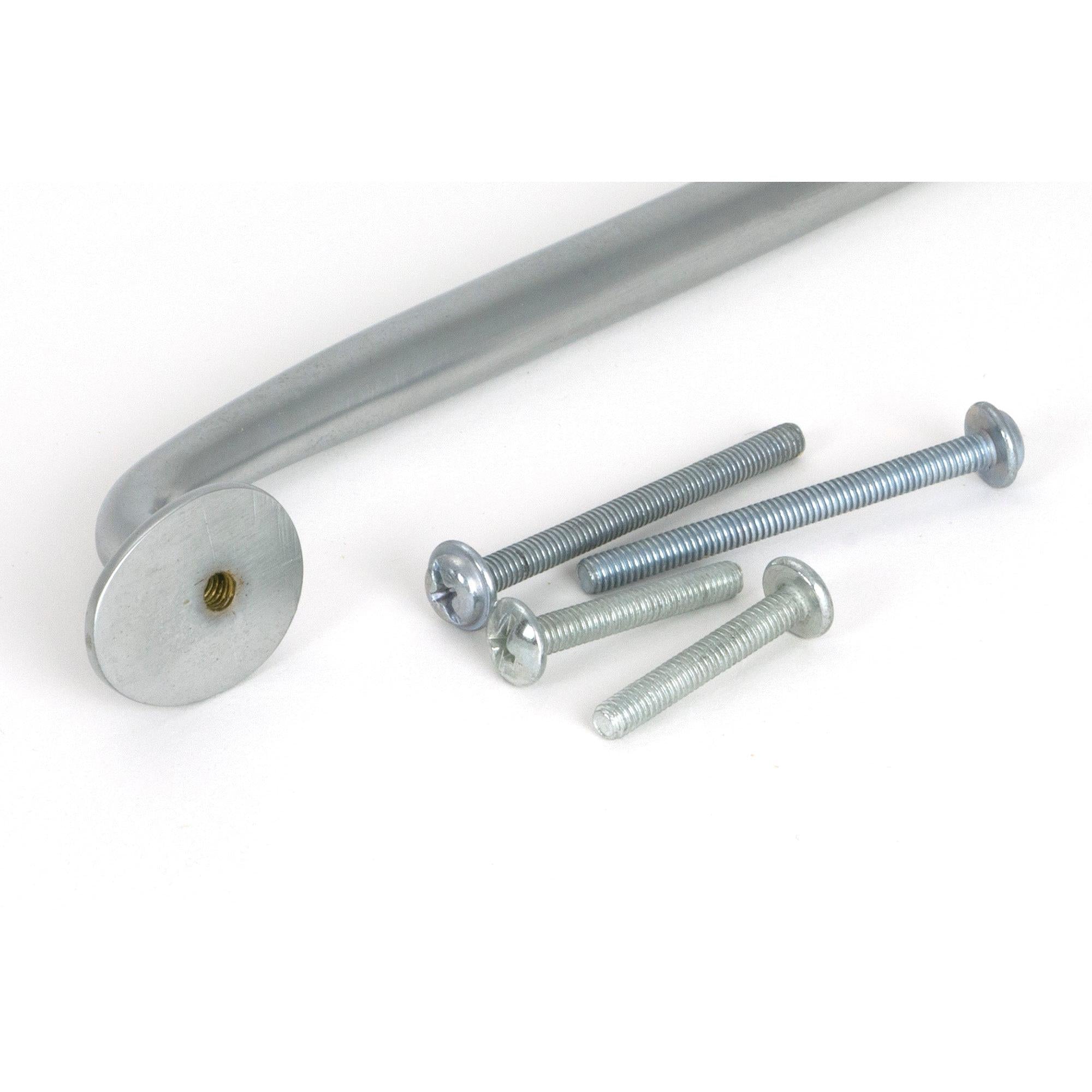 Satin Chrome Moore Pull Handle - Medium - Pull Handles - From The Anvil - Yester Home