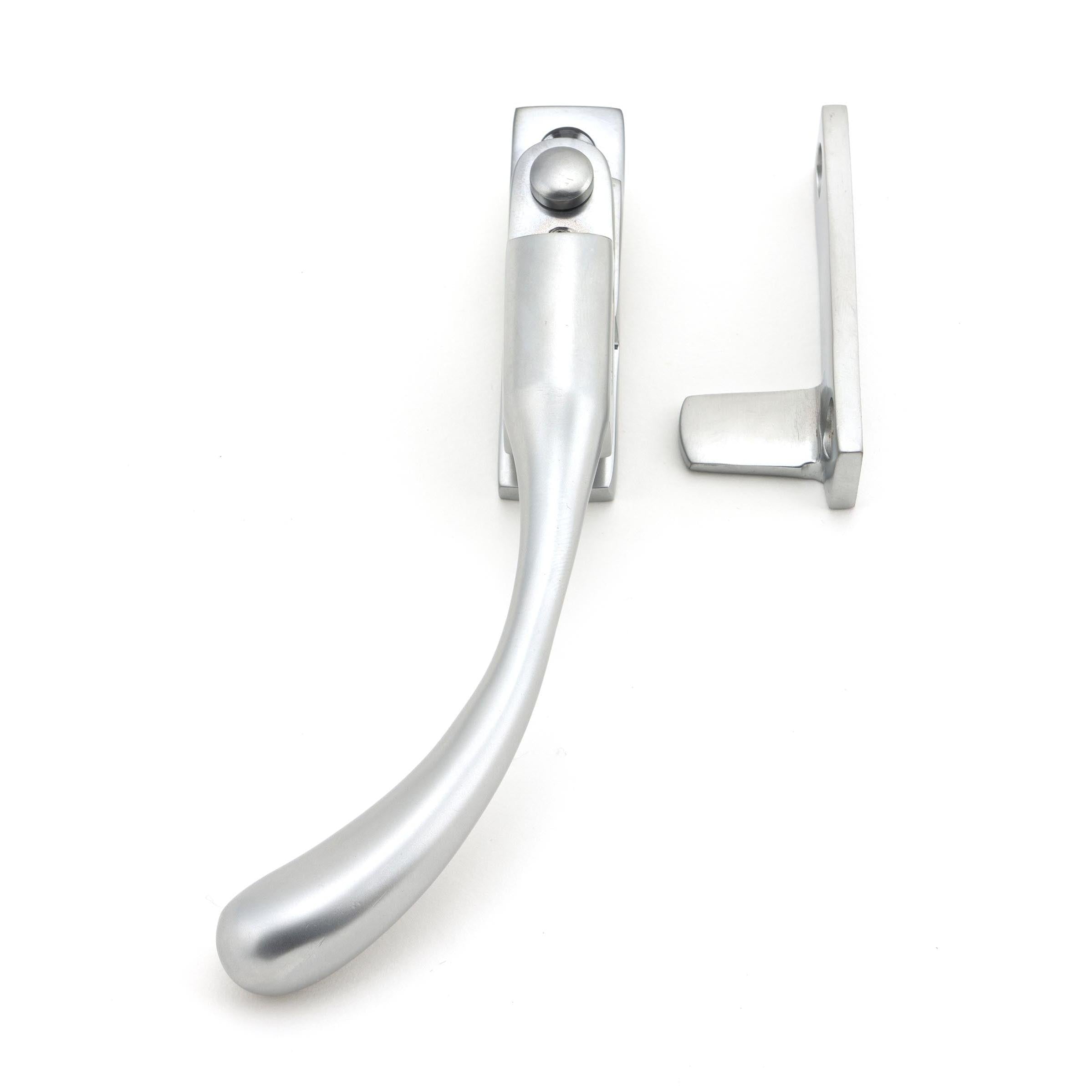 Satin Chrome Night-Vent Locking Peardrop Fastener - LH | From The Anvil - Night-Vent Fasteners - From The Anvil - Yester Home