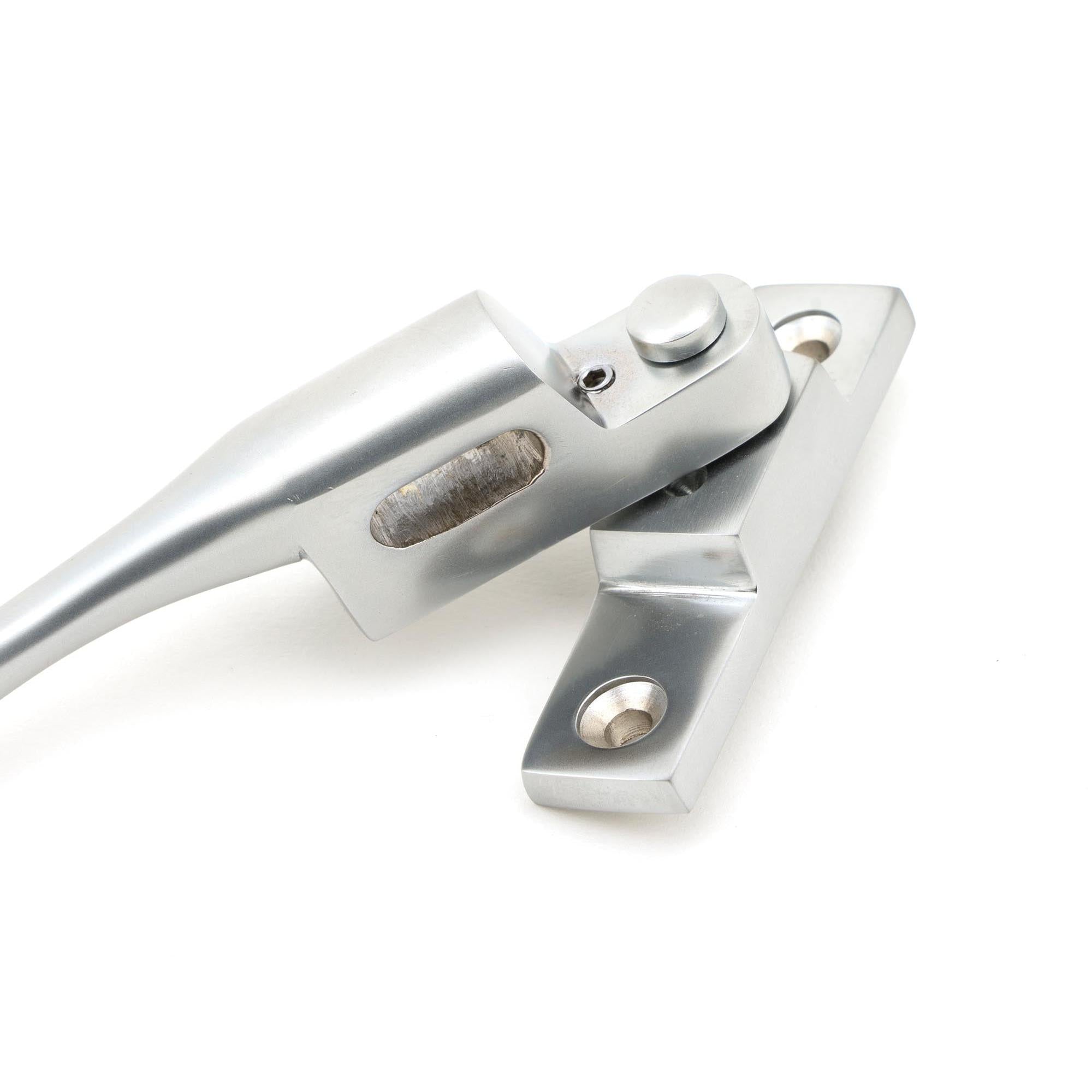 Satin Chrome Night-Vent Locking Peardrop Fastener - RH | From The Anvil - Night-Vent Fasteners - From The Anvil - Yester Home