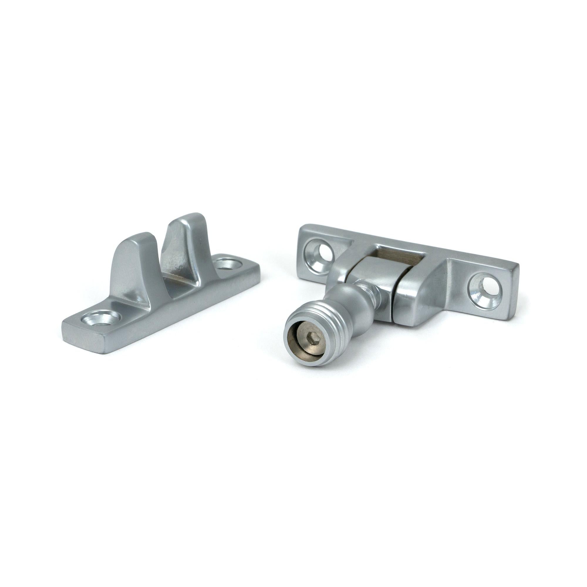 Satin Chrome Prestbury Brighton Fastener - Narrow (Square) | From The Anvil - Brighton Fasteners - From The Anvil - Yester Home