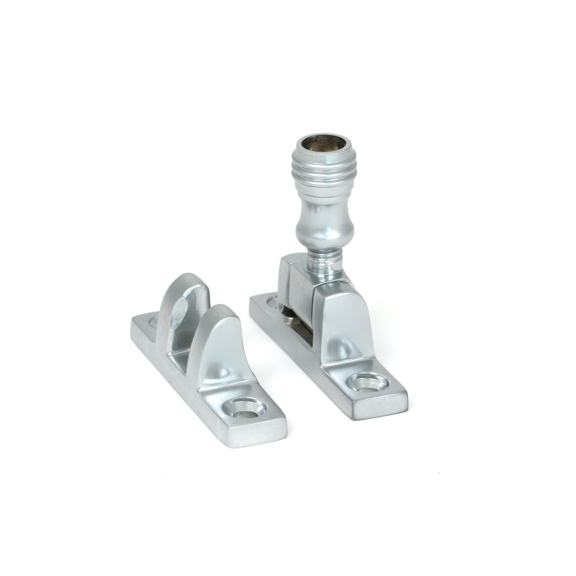 Satin Chrome Prestbury Brighton Fastener - Narrow (Square) | From The Anvil - Brighton Fasteners - From The Anvil - Yester Home